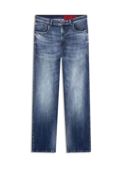 Calça Jeans High Comfort Stretch 1871-Lav.Medio C/Vincos