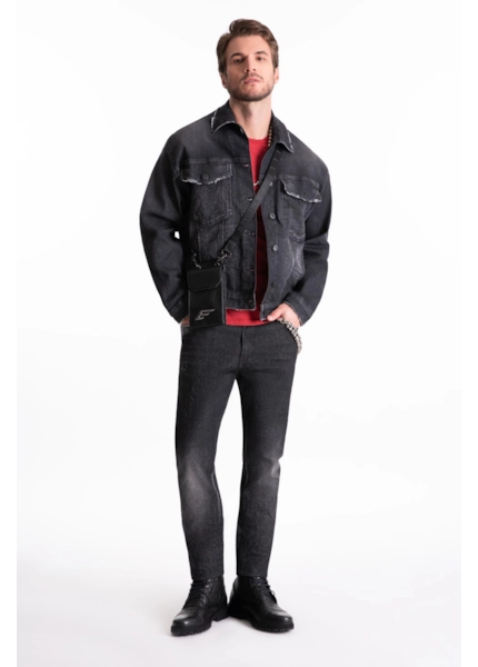 Calça Jeans Ocean Elastic Skinny 2000-Lav.Black  C/ Resina