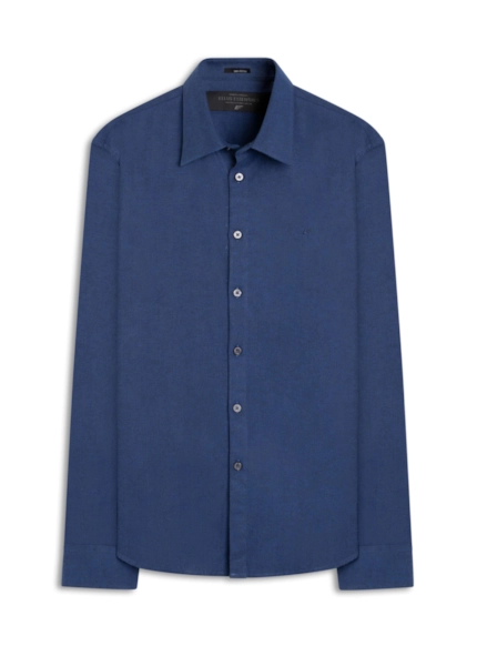 Camisa Cotton Chevron Anatomic Dark Navy