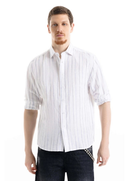 Camisa Linho Blend  Grove Bege