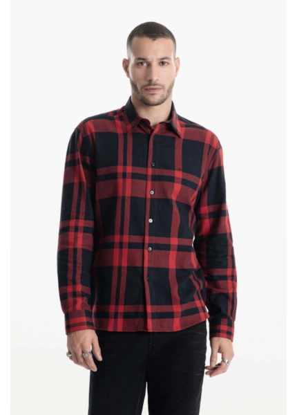 Camisa Xadrez Wool Touch Rembrandt  Irish Vermelho