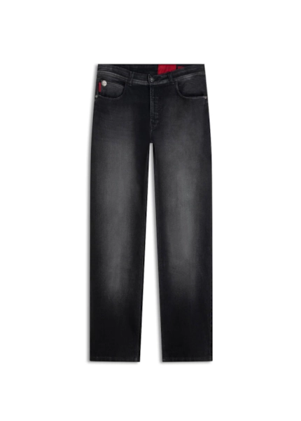 Calça Jogging Black Straight  Lav. Escuro C/ Tie Dye