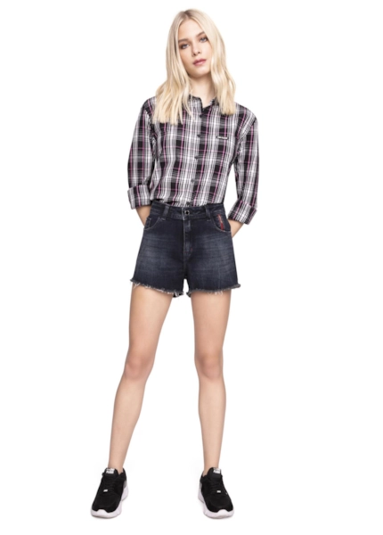 Camisa Xadrez Rome Pocket 2nd Floor Pink