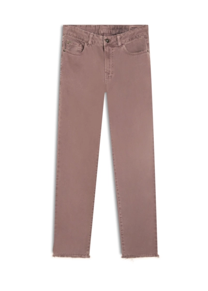 White Denim Ii Mom Purple Gray