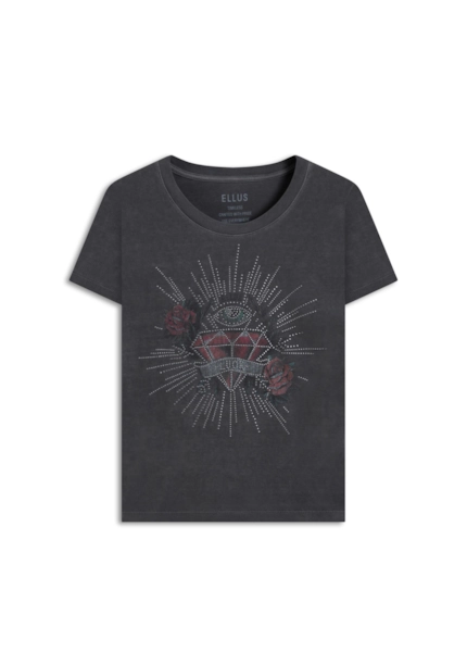 Blusa Washed Classic Diamond Preto