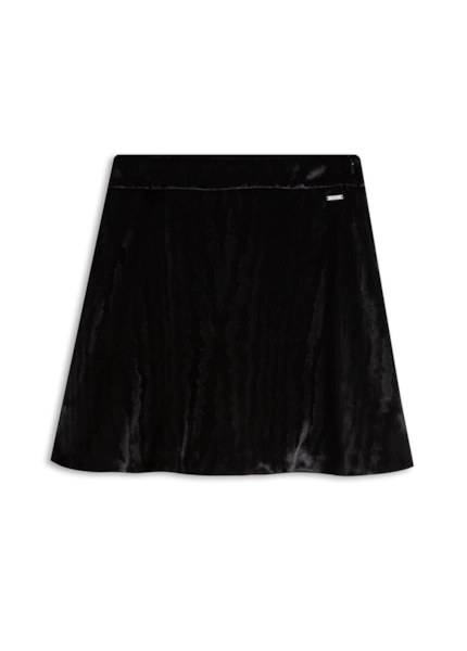 Saia Velvet Embrossed Preto