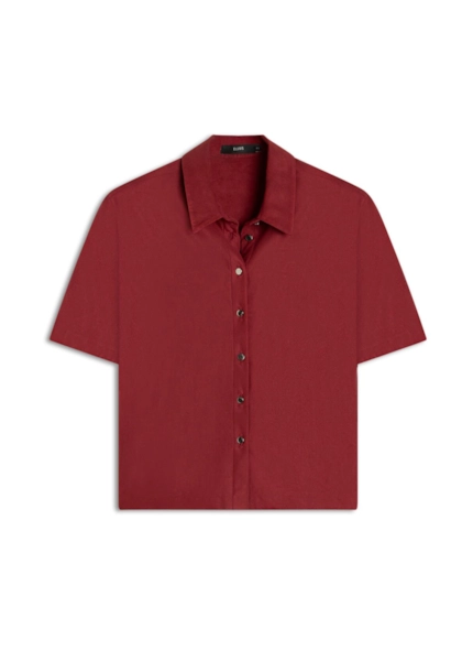 Camisa Suede Pettit Bordeaux