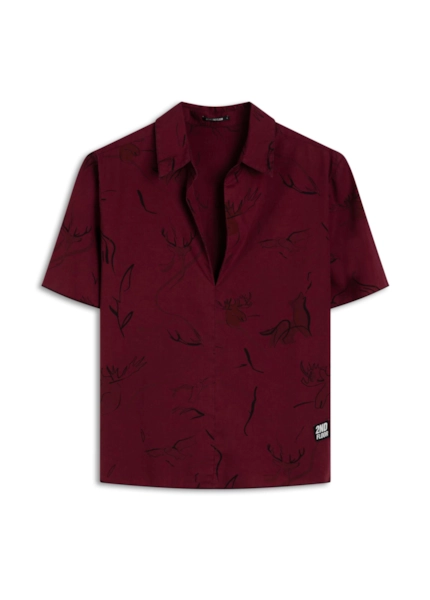 Rayon Alce Washed Mc Bordeaux