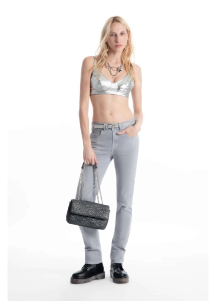 Calça Sarja Rain Slim Lavanda