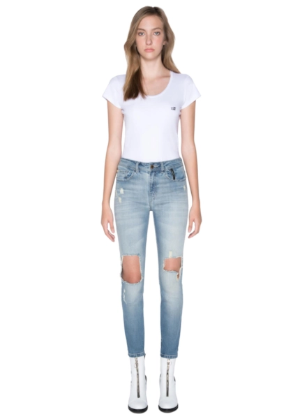 Calça Deep Blue Elastic Skinny 2nd Floor Lav.Claro