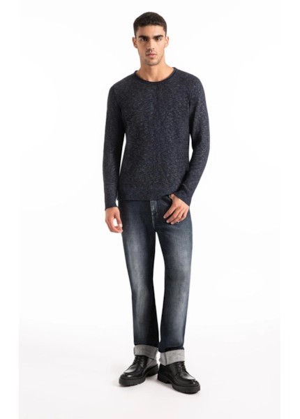 Tricot Flamme Unfinished Azul Jeans