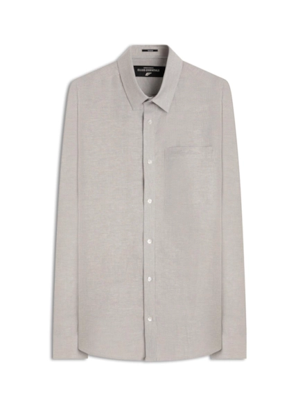 Camisa Linho Blend Macerata Xangai Cinza