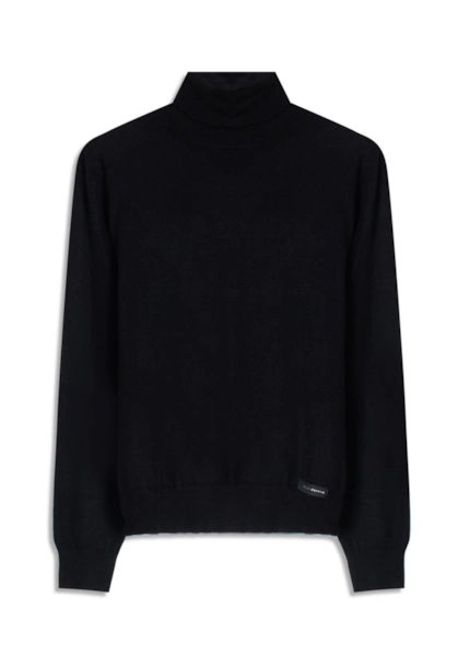 Tricot Techno Turtleneck Soft Touch Preto
