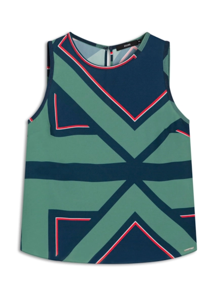 Blusa Beta Geometrico Sleeveless Padrao 1