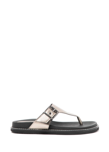 Sandalia Buckle Ellus Grafite