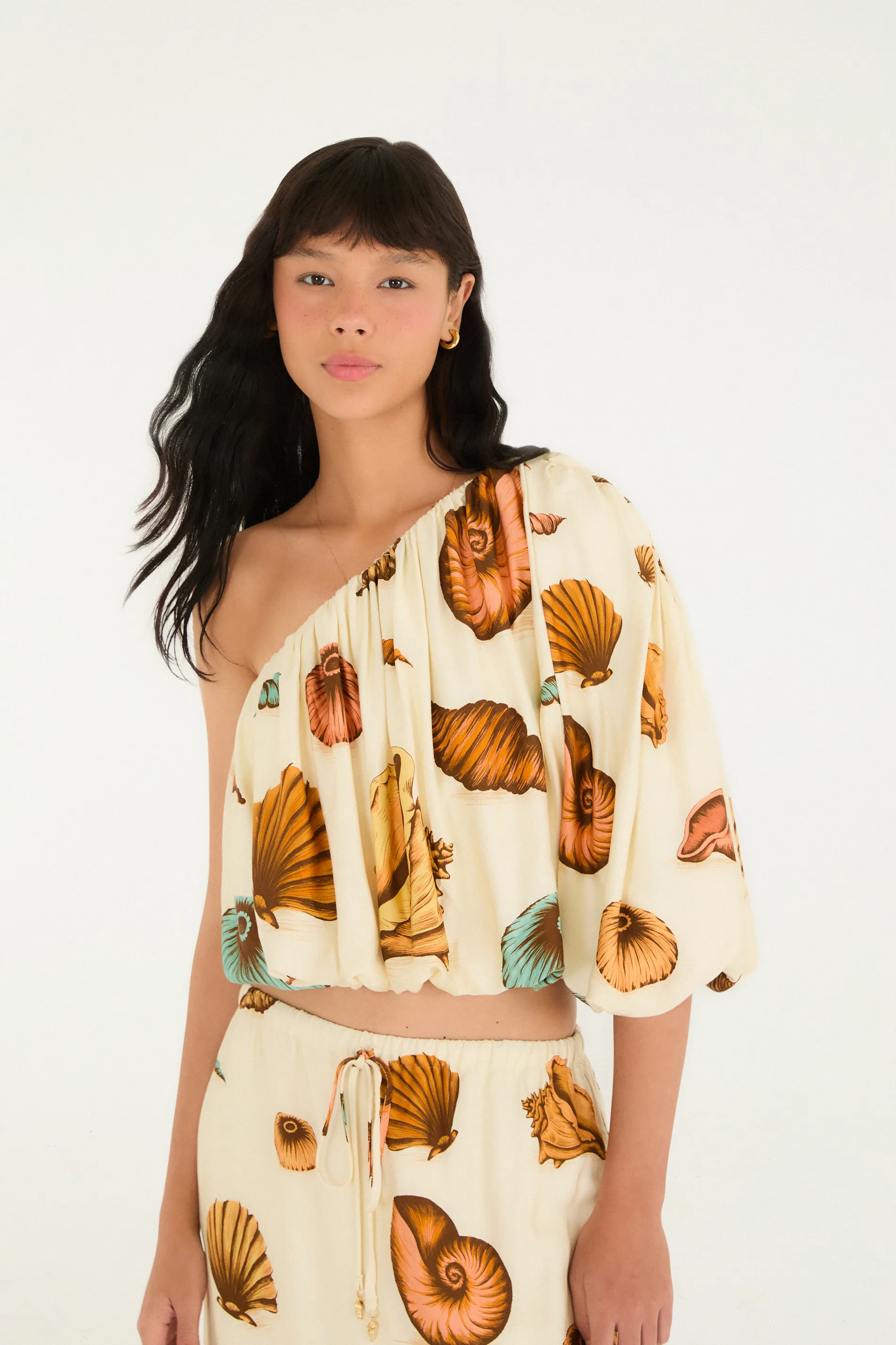 Blusa Estampada Souvenir Mar