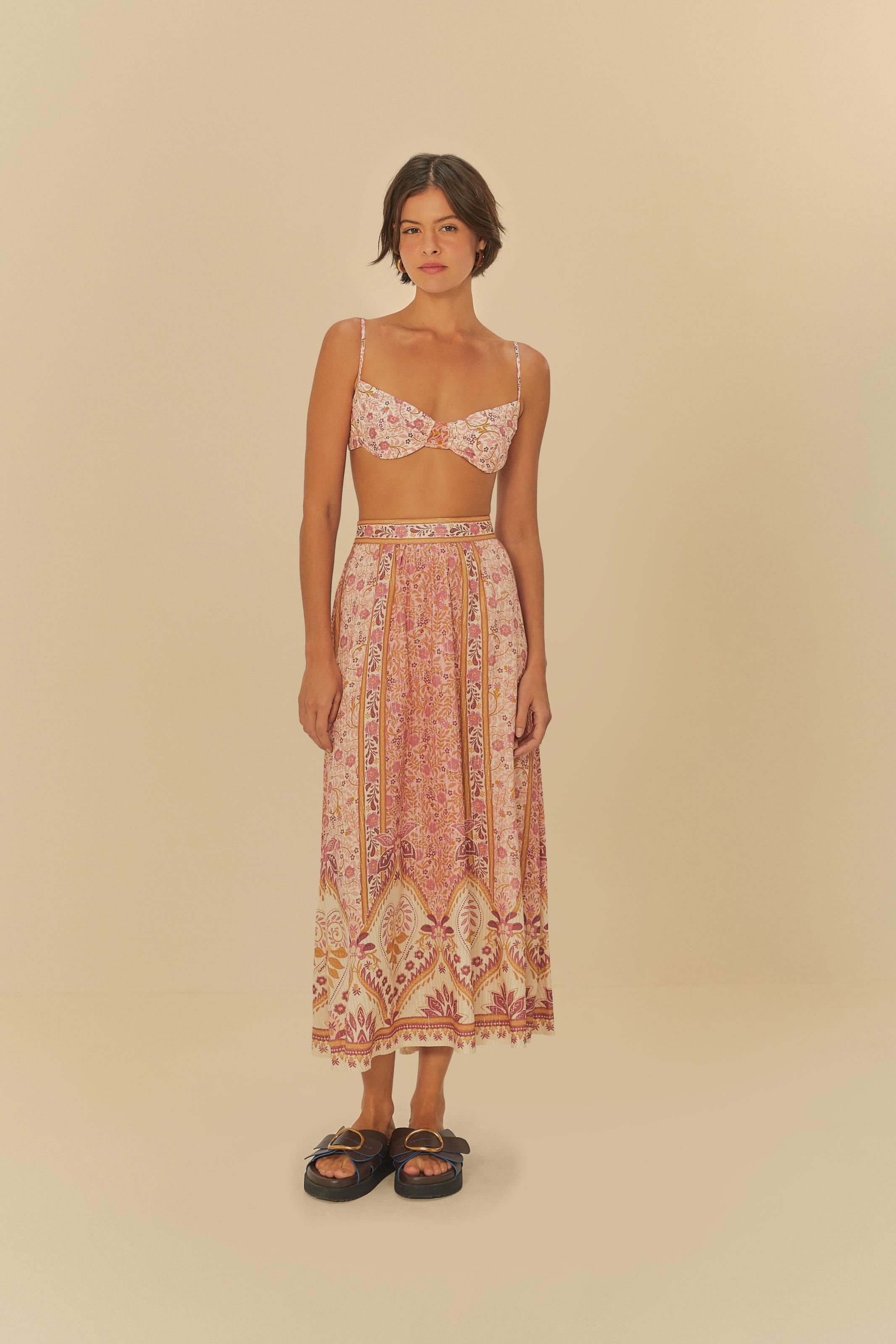 Top Bojo Estampado No Meu Jardim