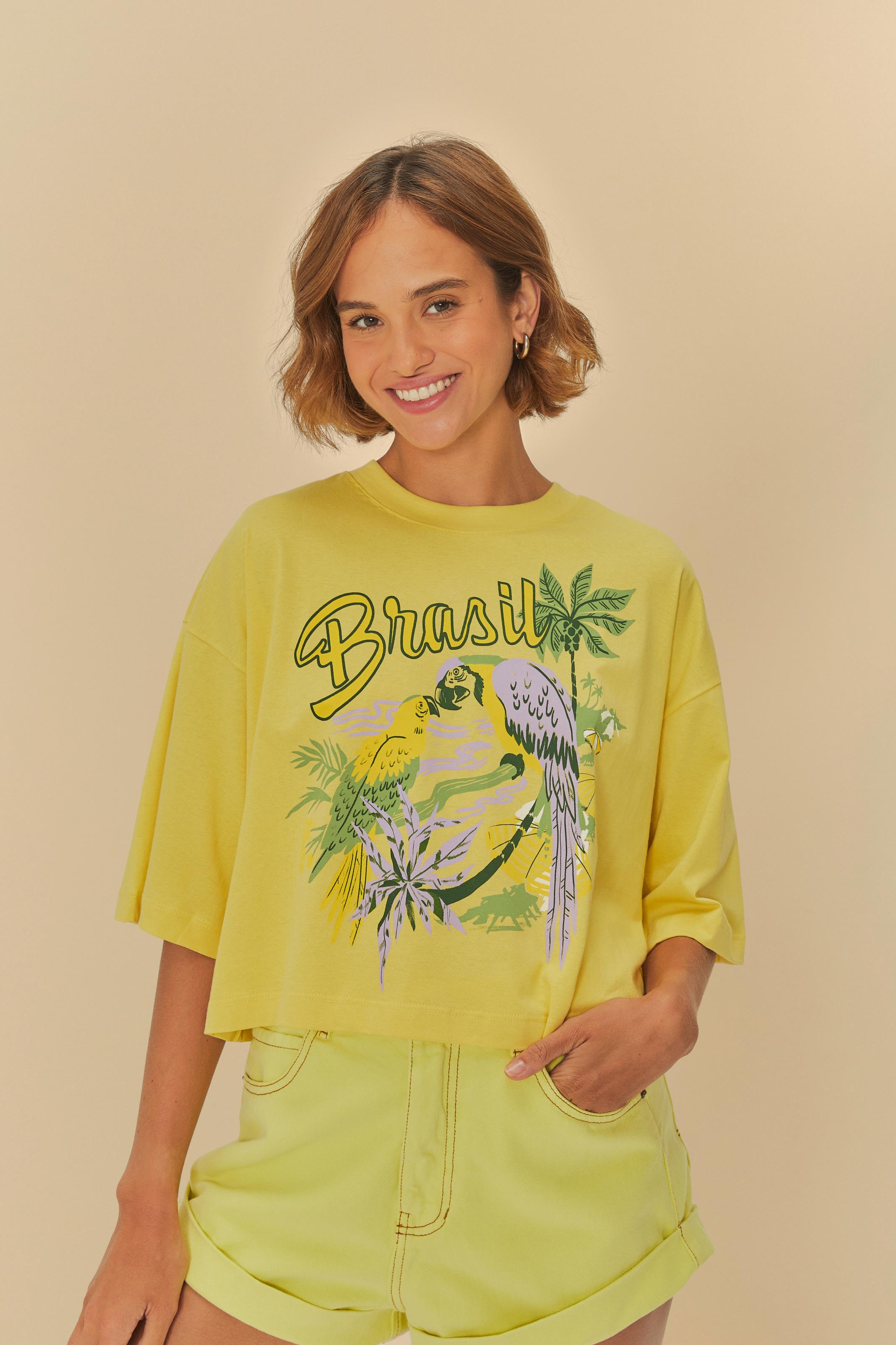 T-Shirt Box Estampada Brasil