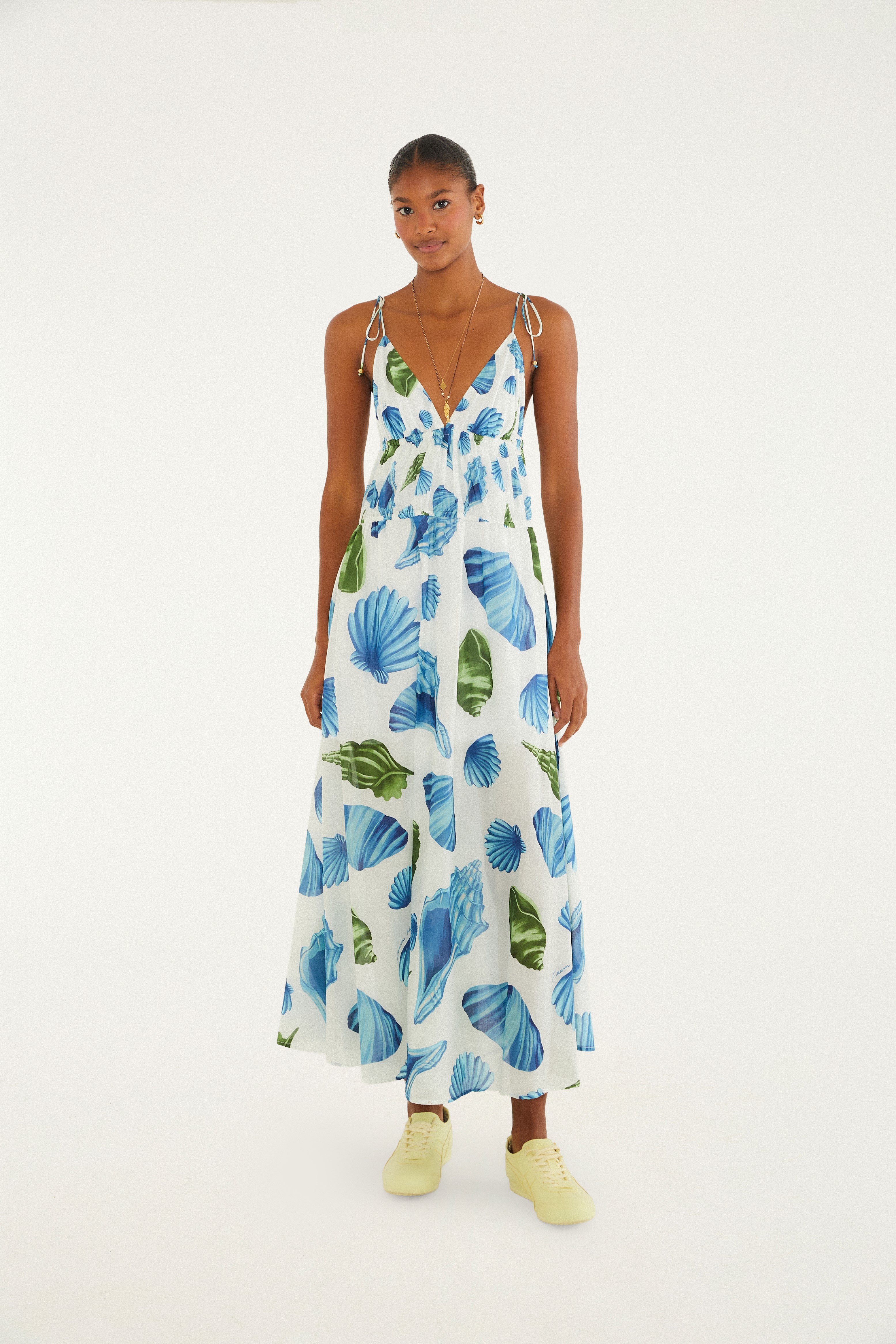 Vestido Longo Concha Litoral