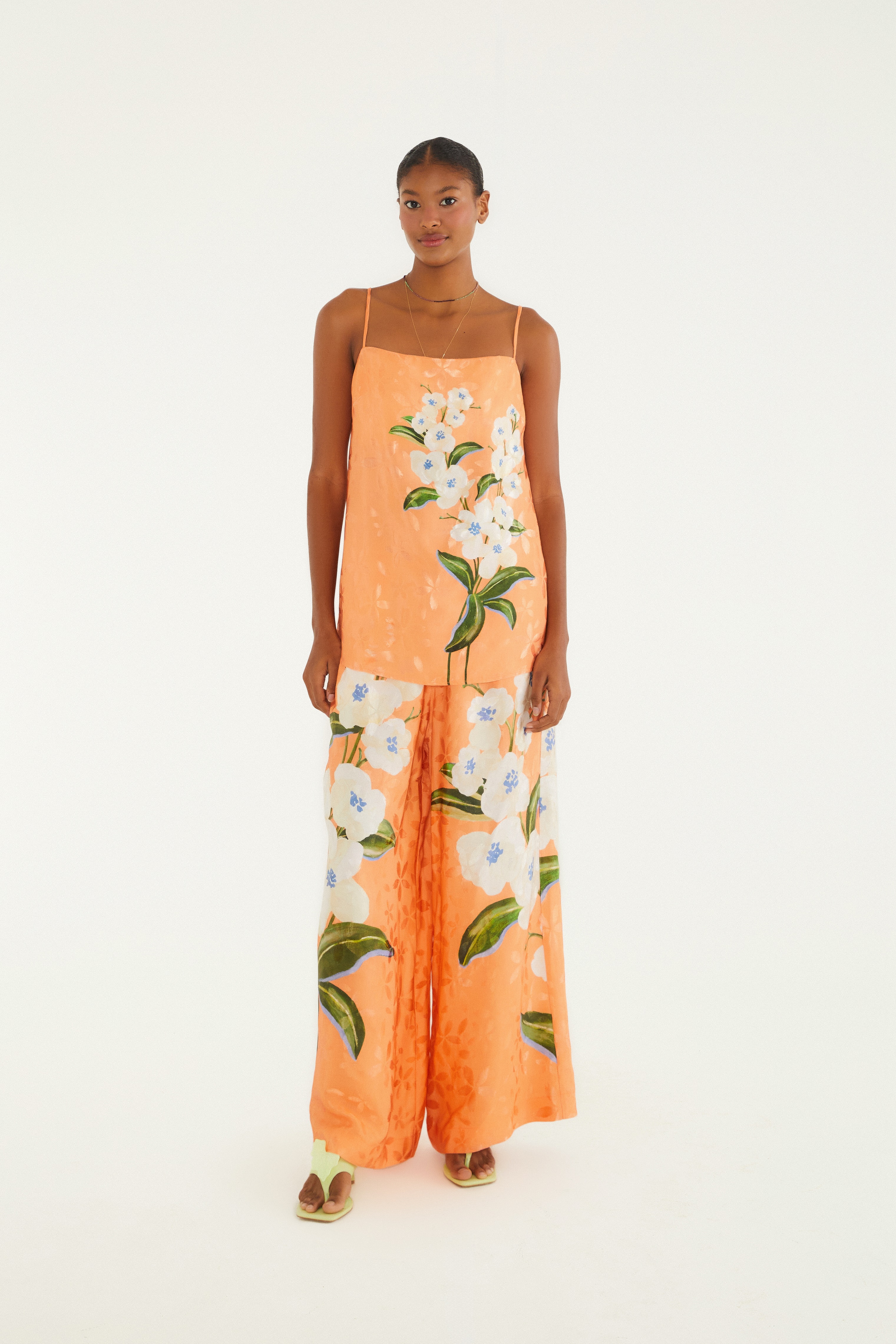 Calça Estampada Buquê