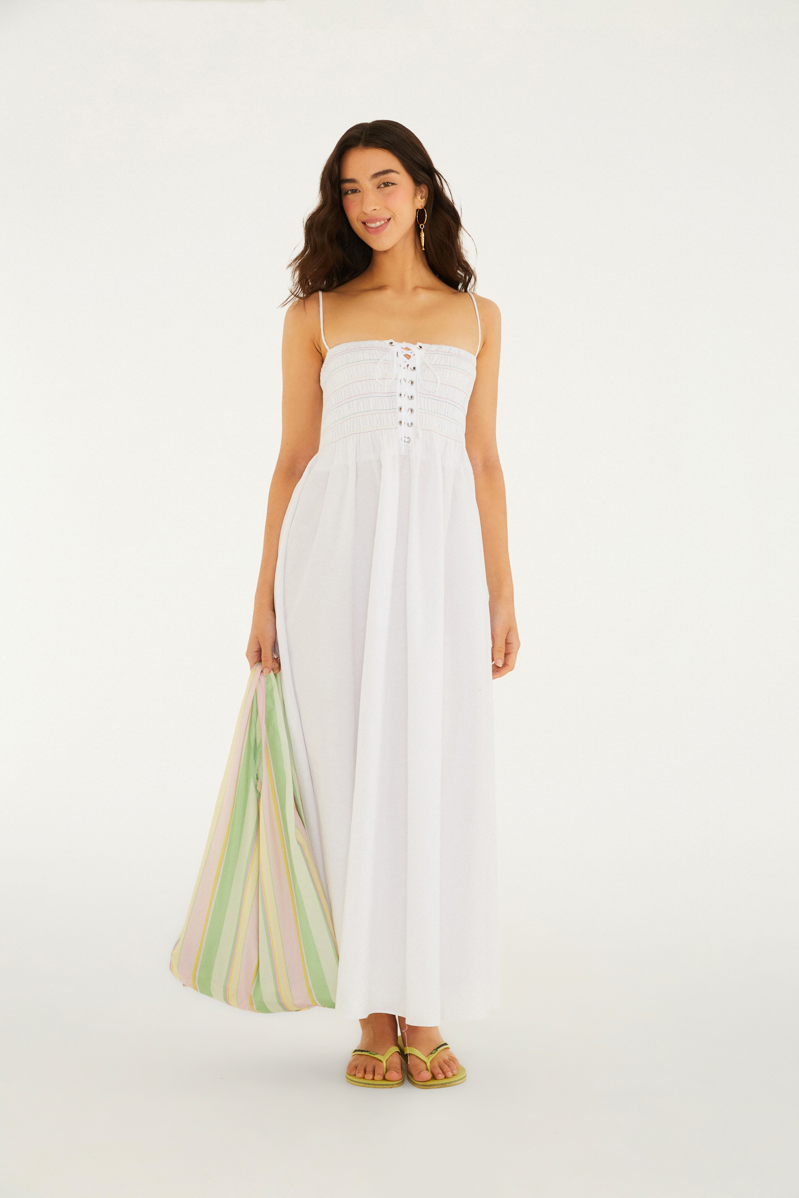 Vestido Lastex Colorido