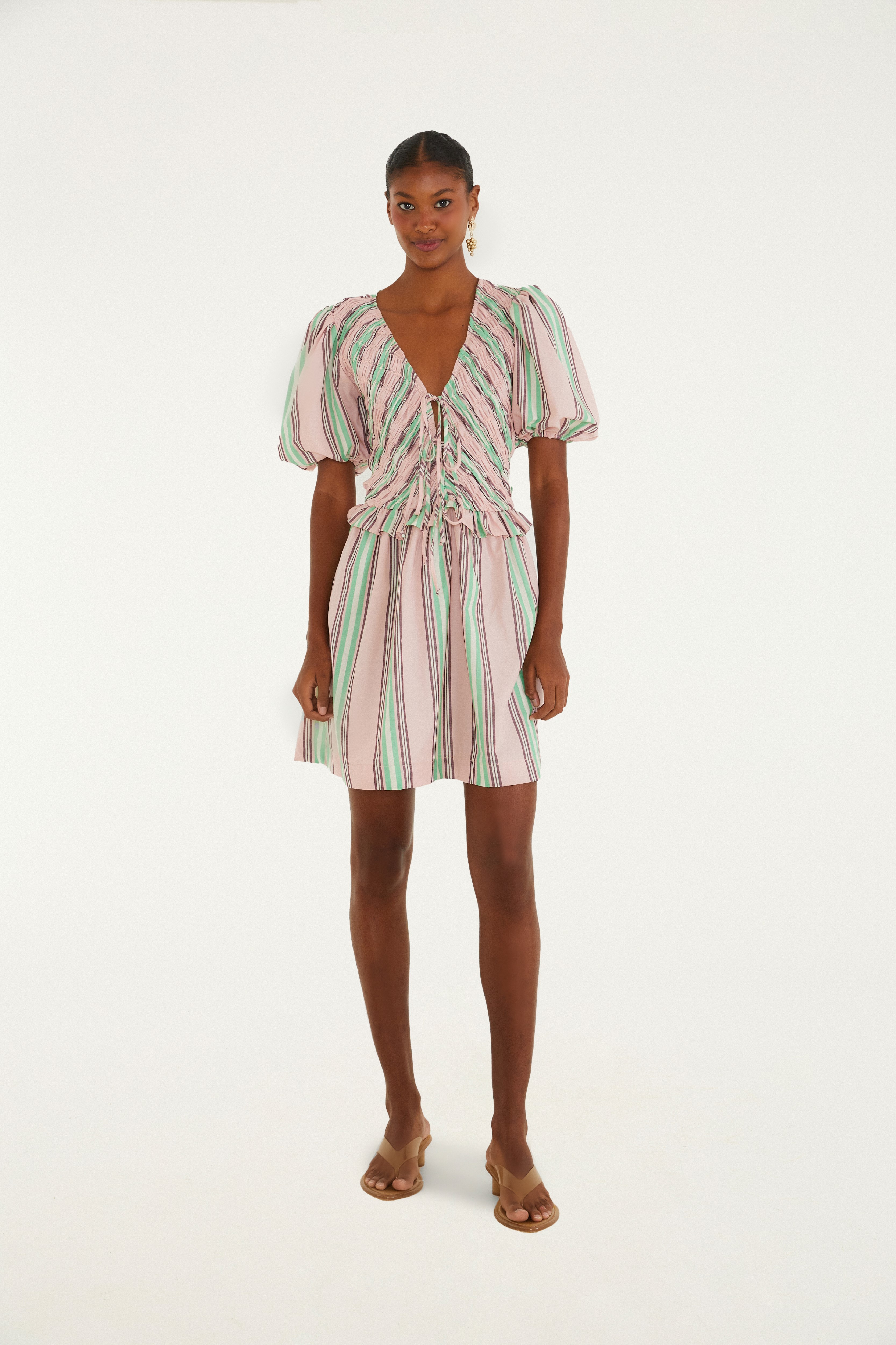 Vestido Curto Lastex Listra Licor