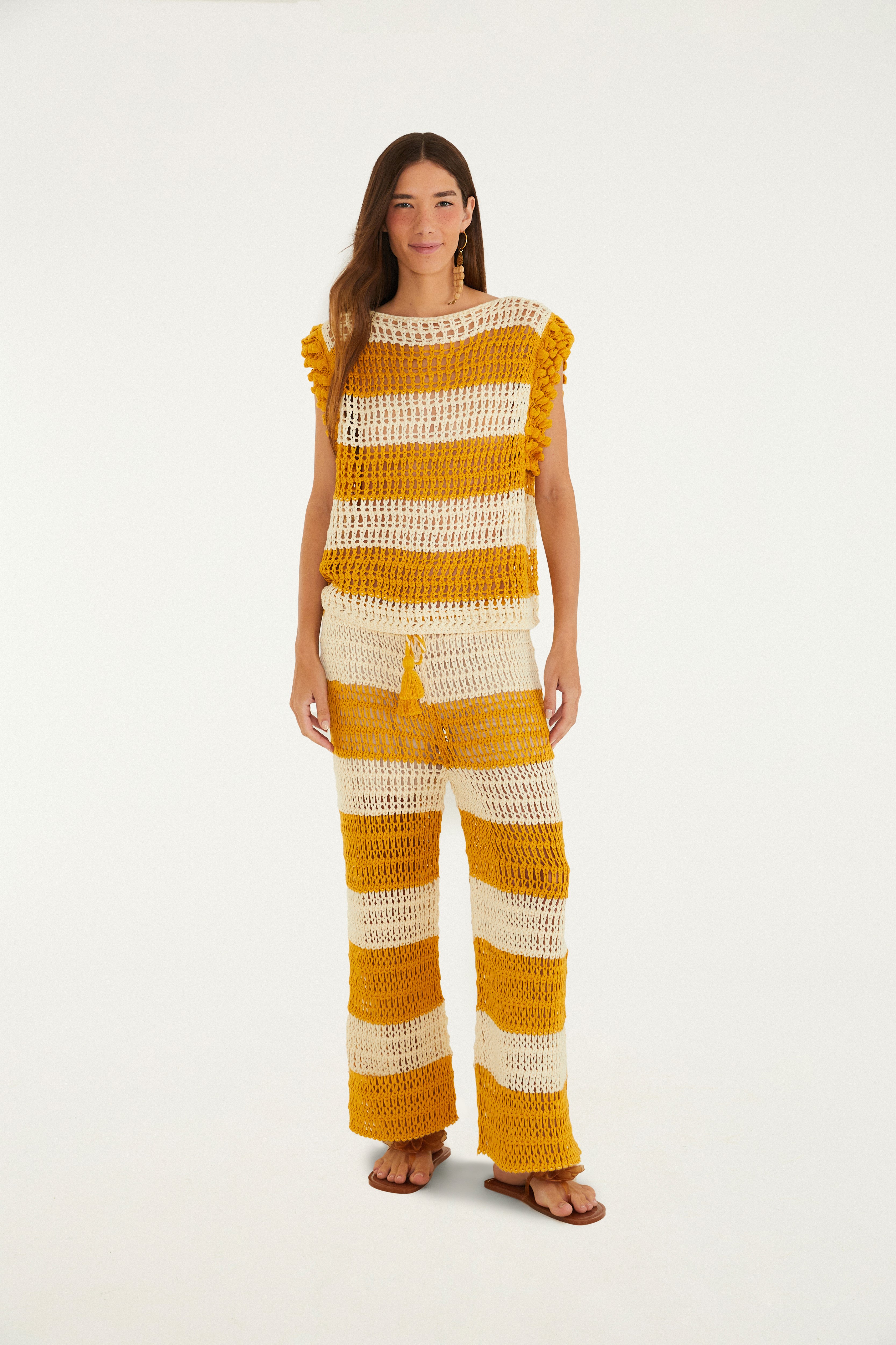 Calça Tricot Telado