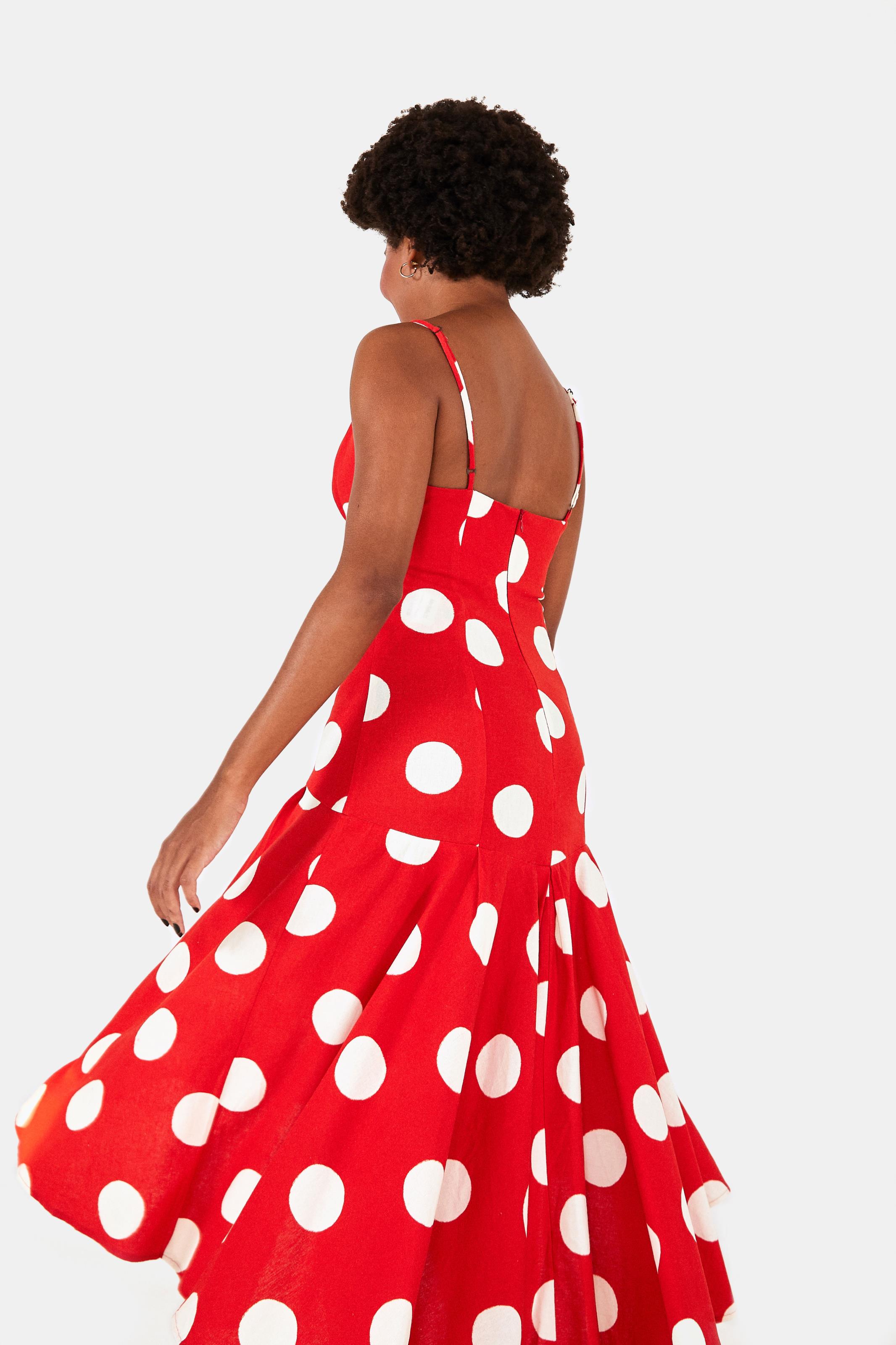 Vestido Midi Belo Poa