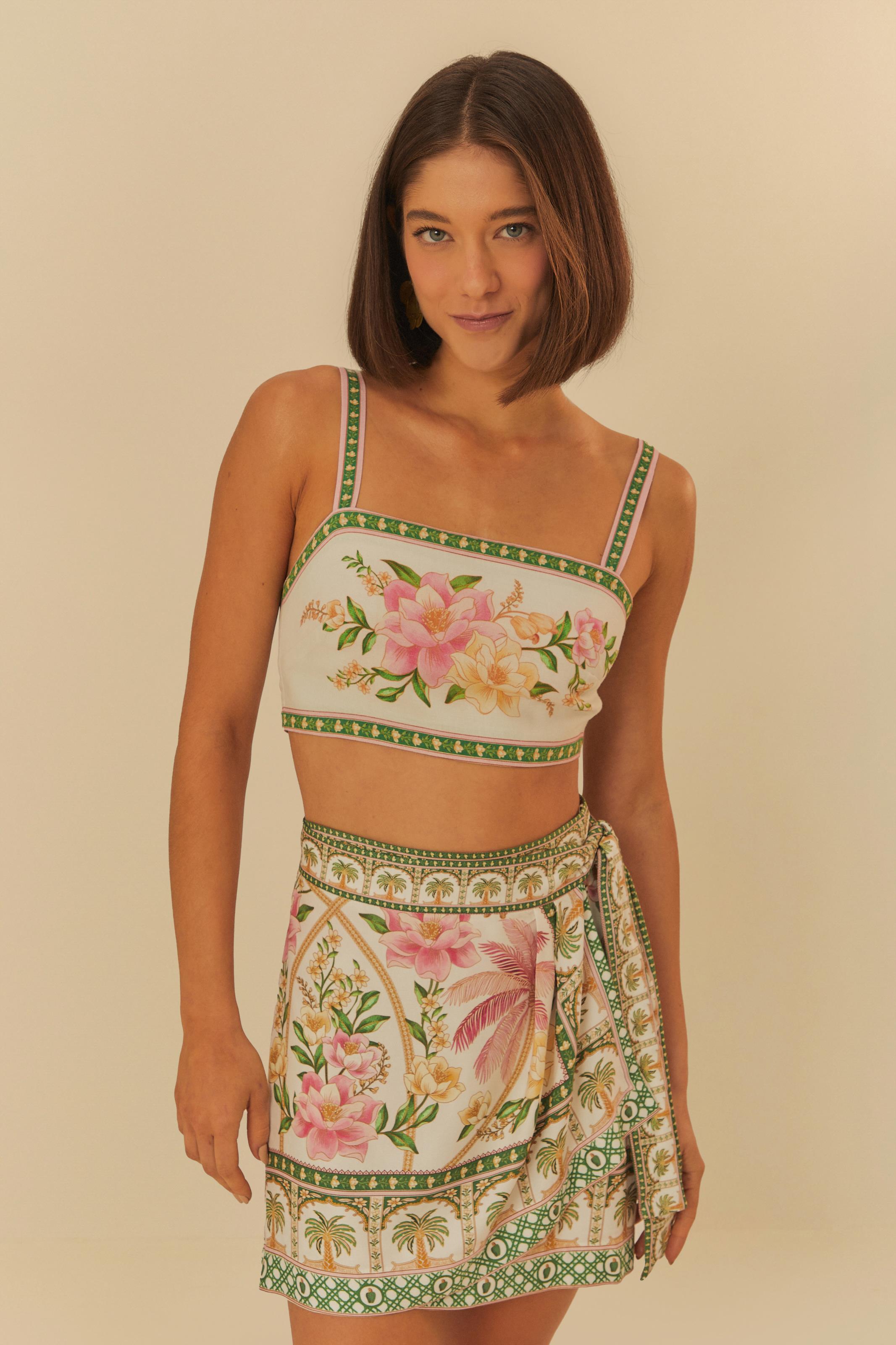 Top Double Estampado Sonho De Coqueiro