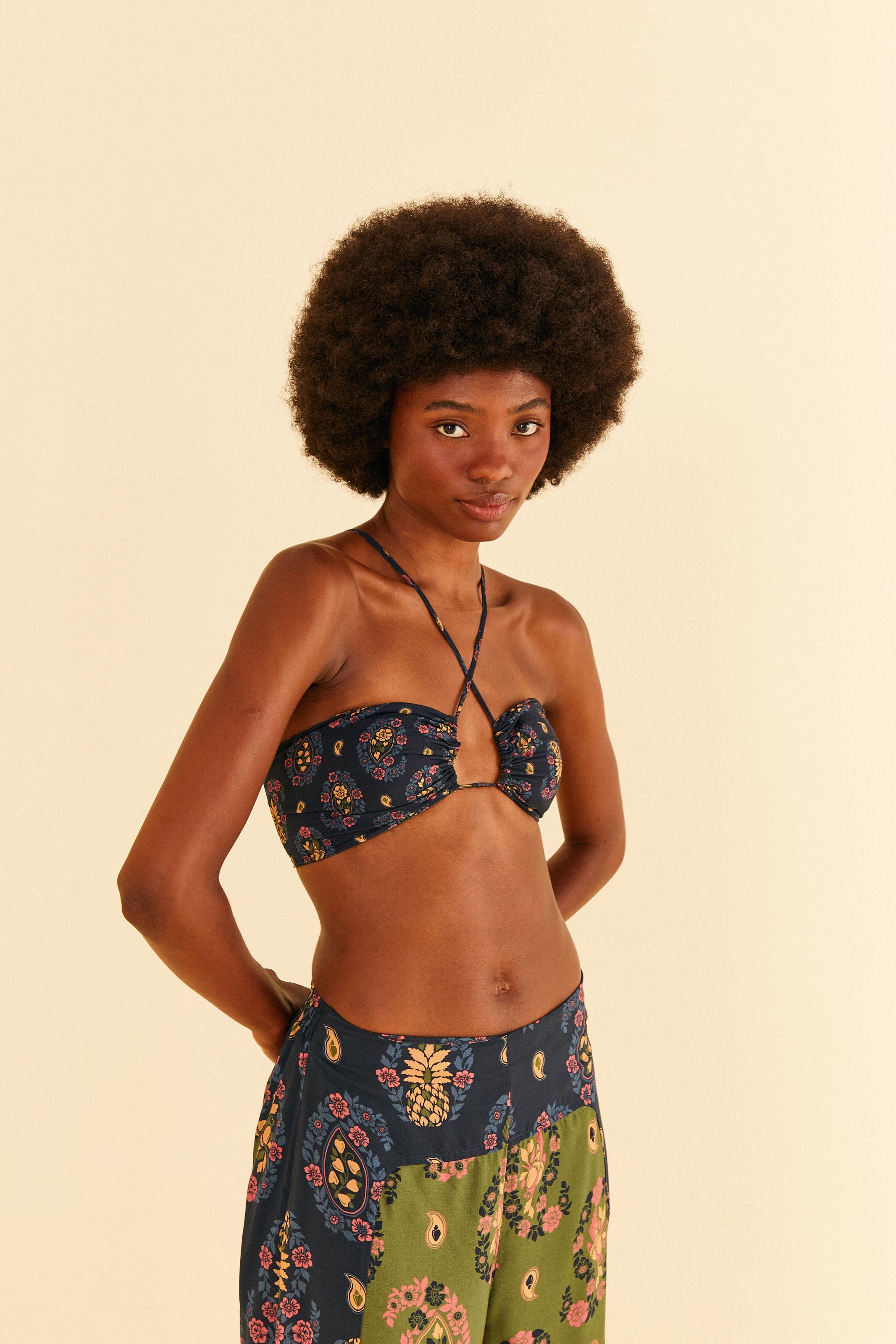 Top Estampado Jardim Paisley