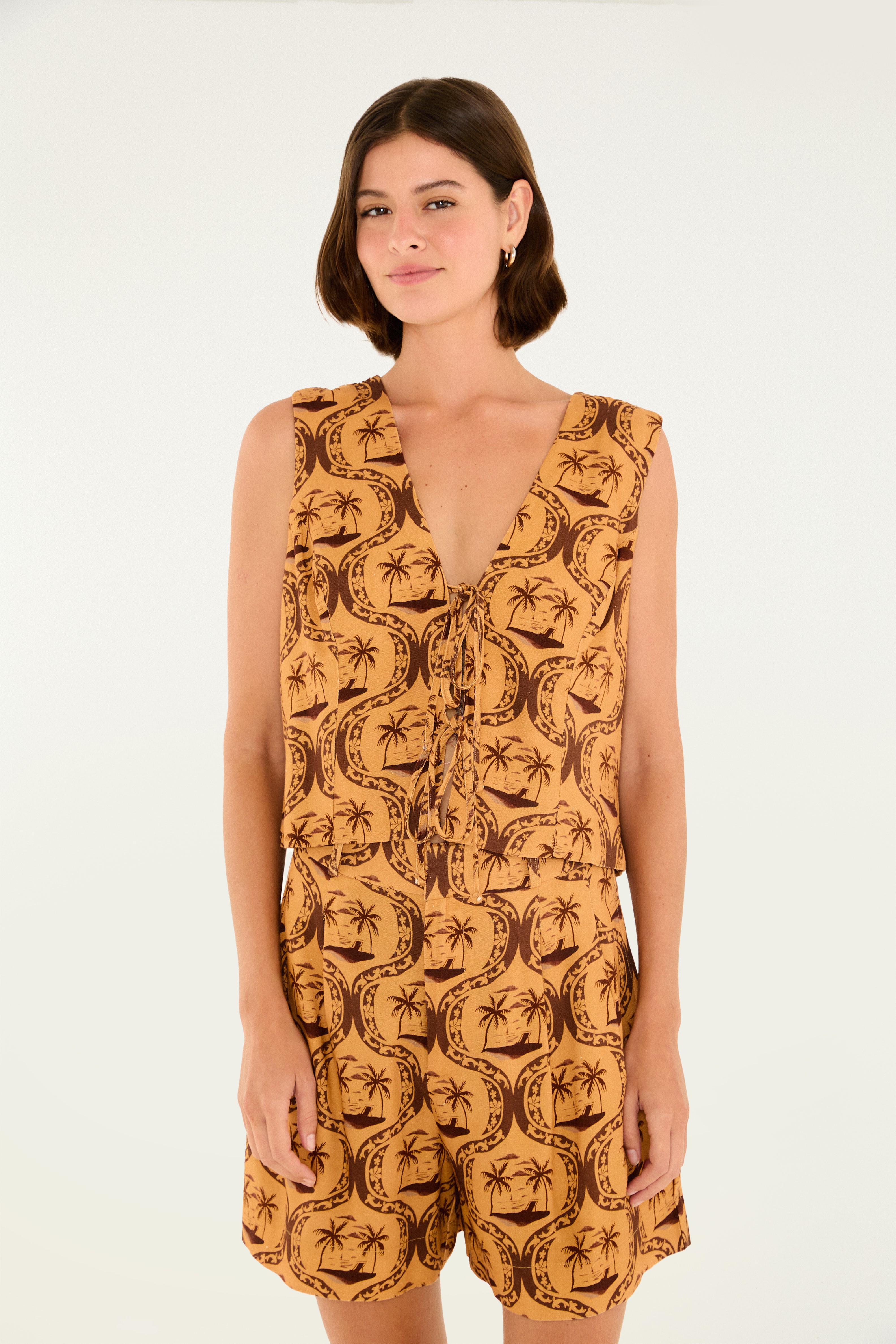 Bermuda Estampada Lembrança De Verão