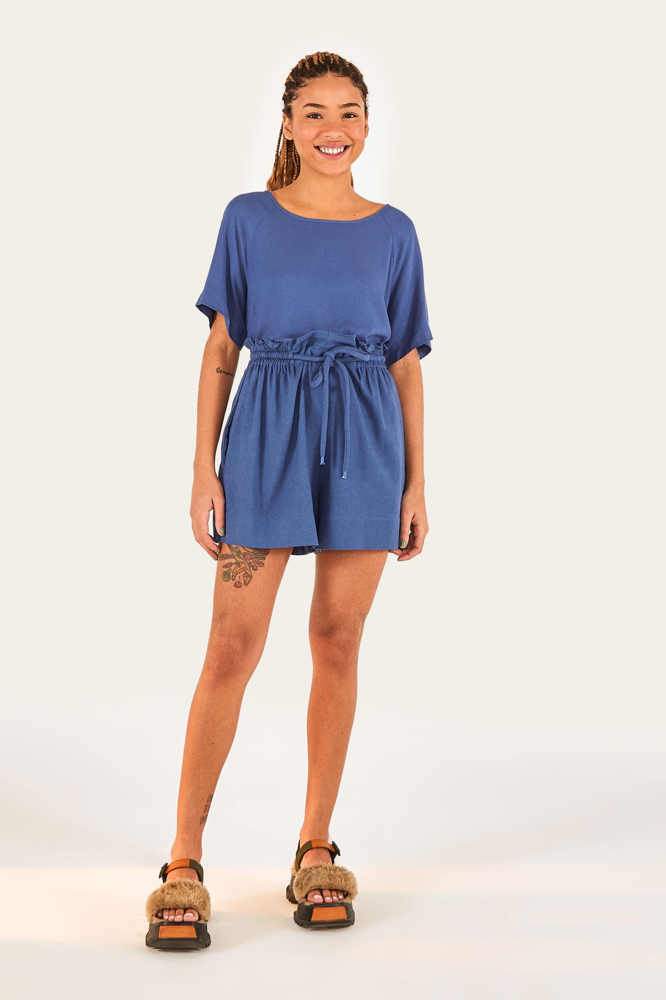 Blusa Manga Curta Básica