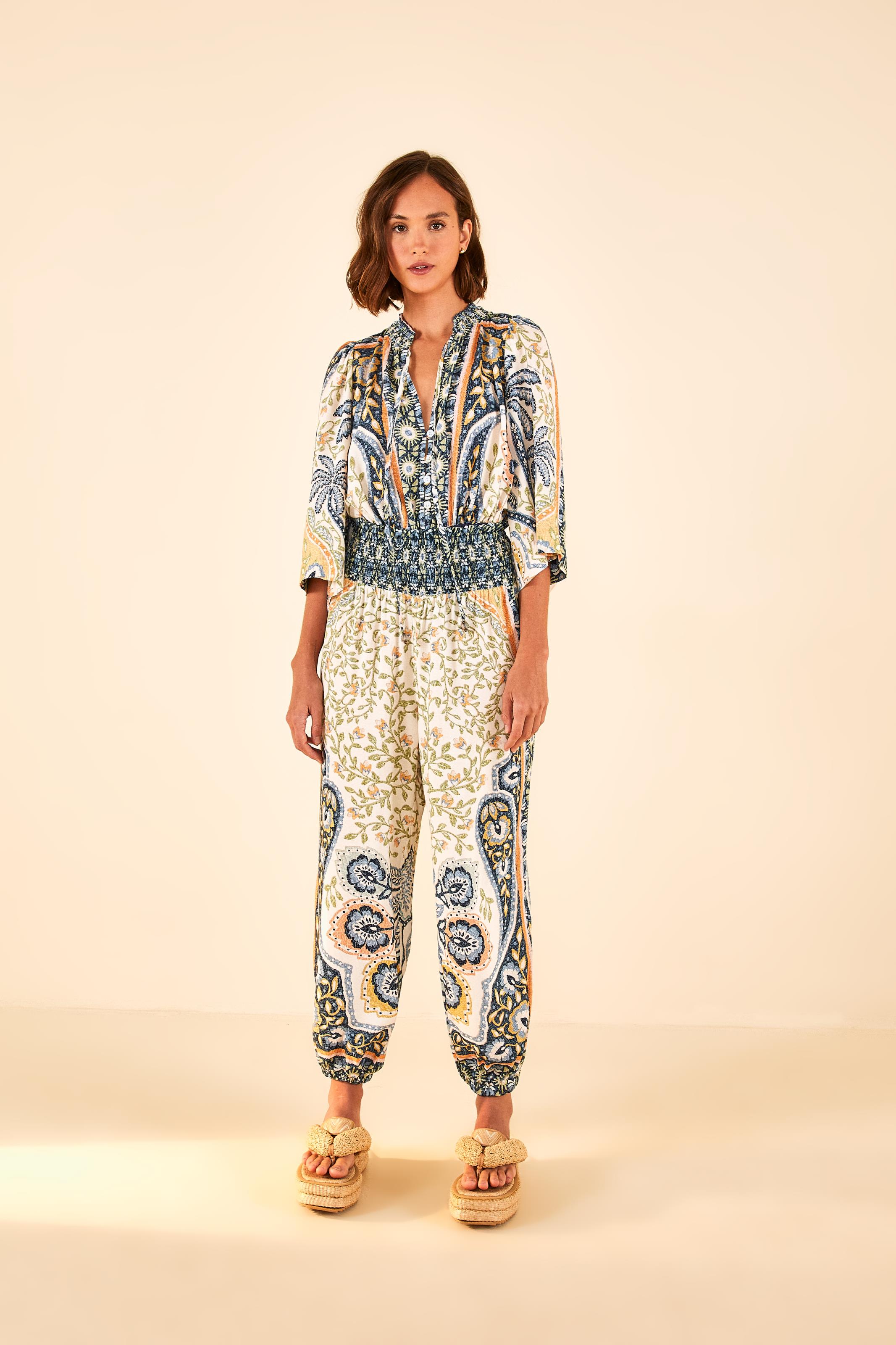 Body Corda Estampado Tropicale