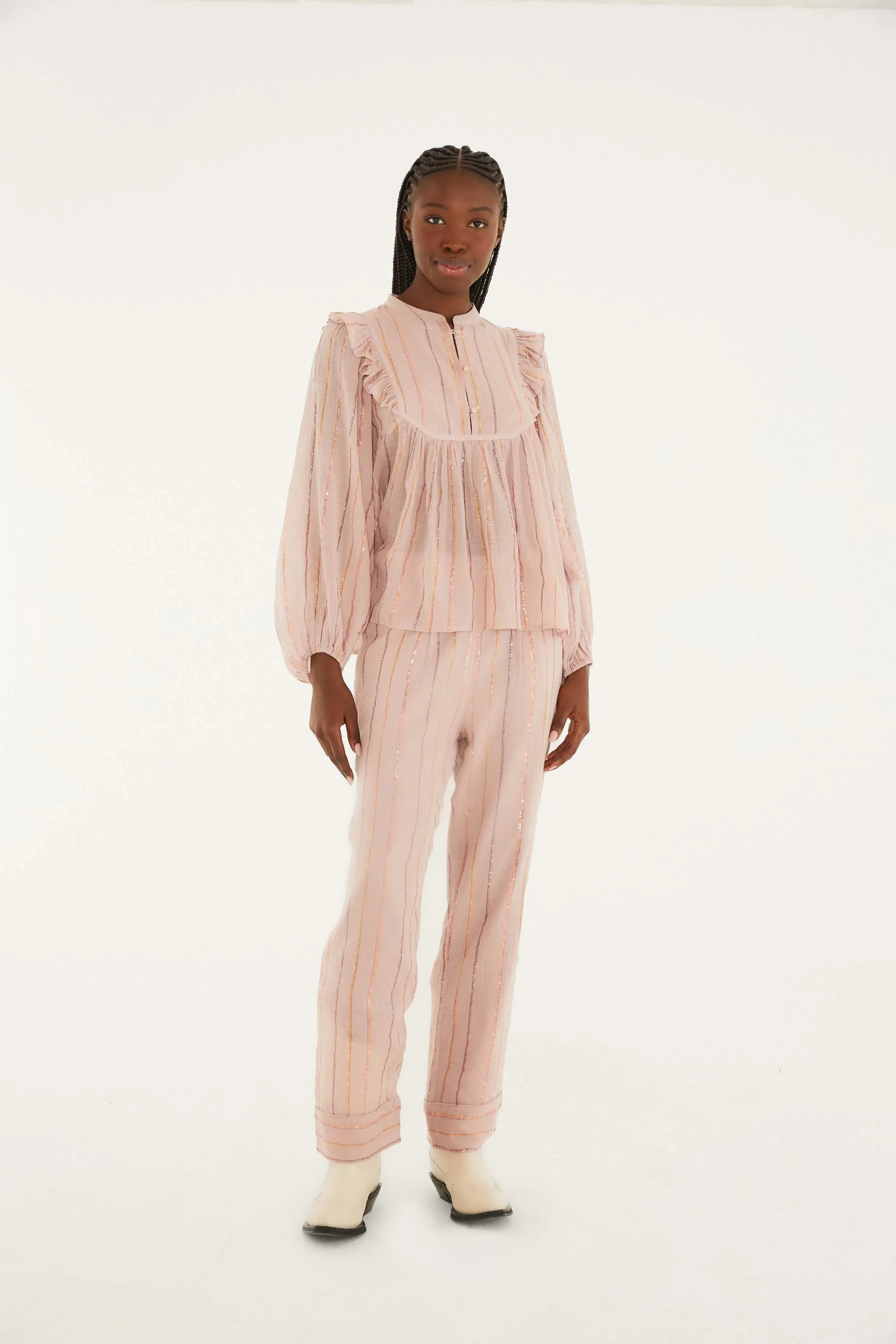 Calça Artesanal Listra Lurex