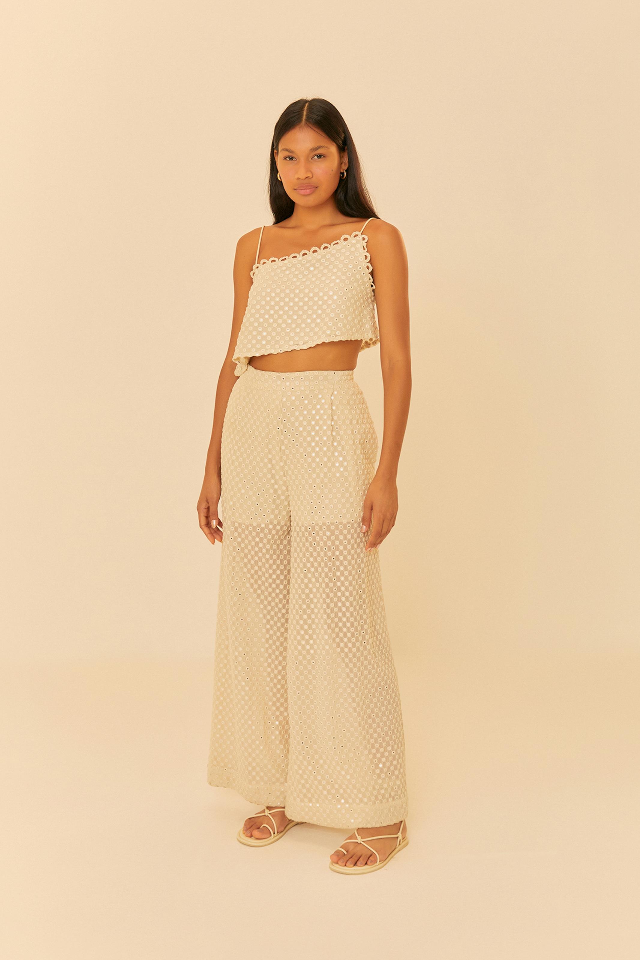 Calça Cintura Baixa Estampada Novo Ano