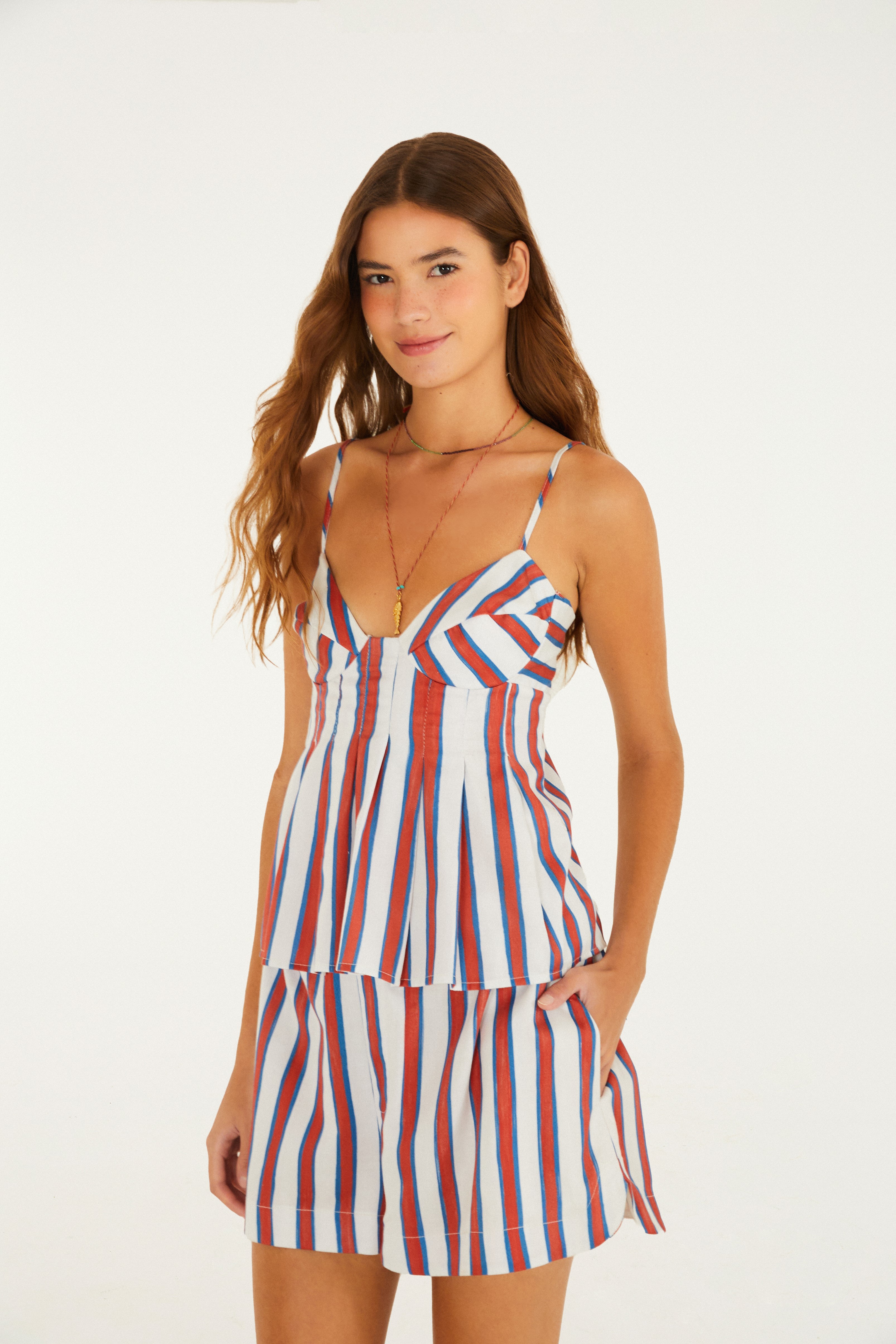 Blusa Listra Hibisco