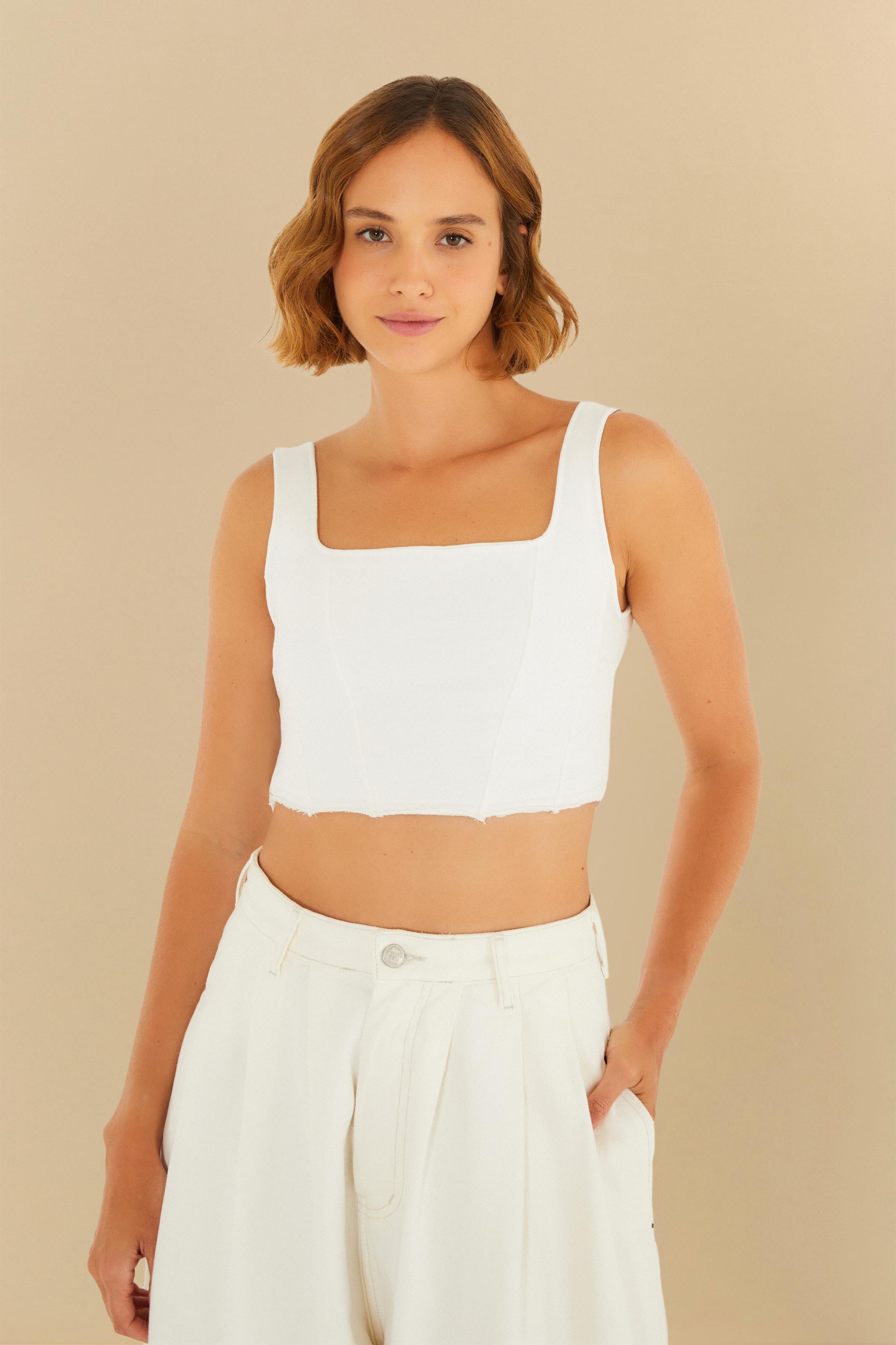 Top Corselet Moletom Off