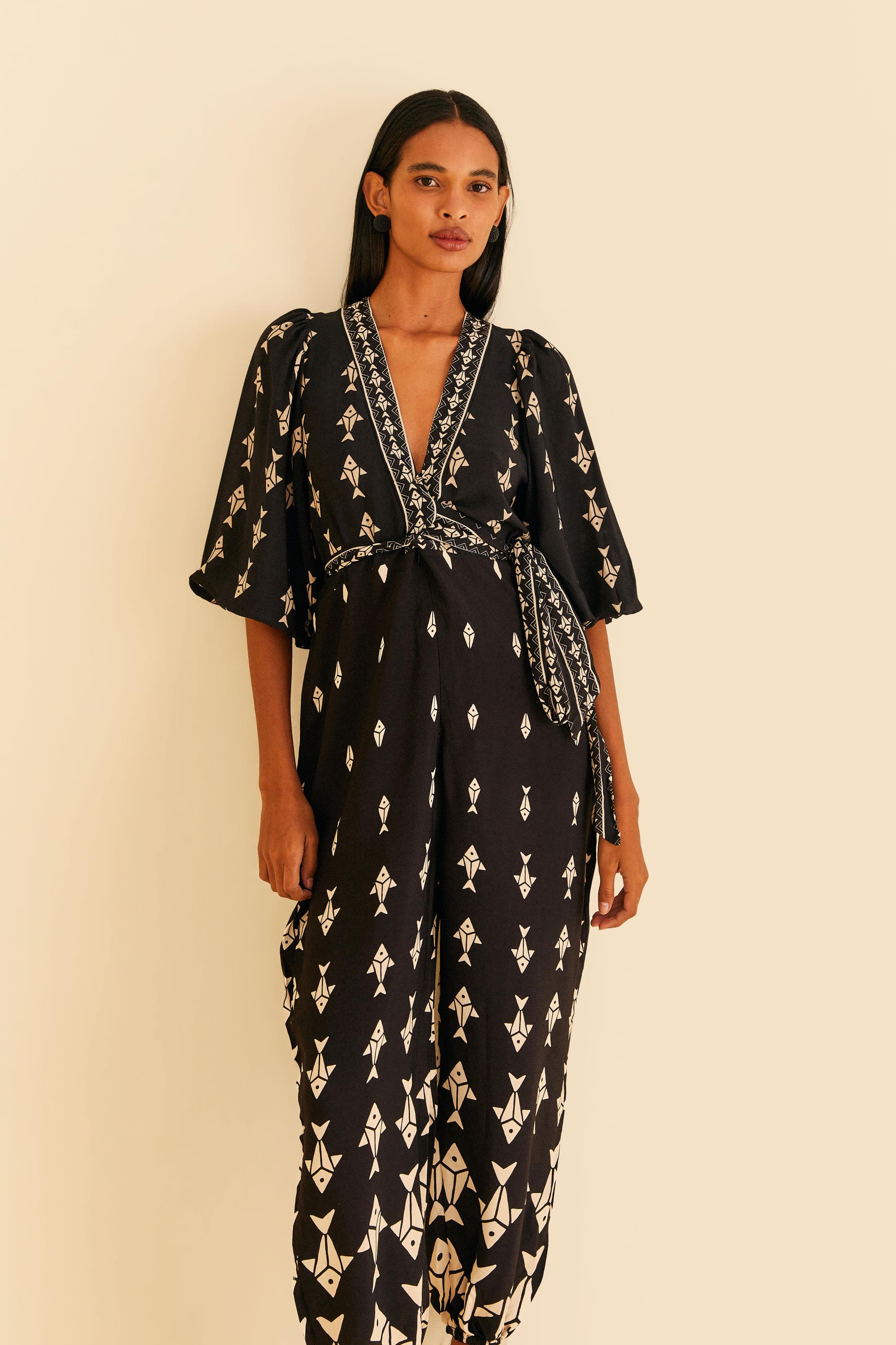 Macacão Estampado Peixinhos