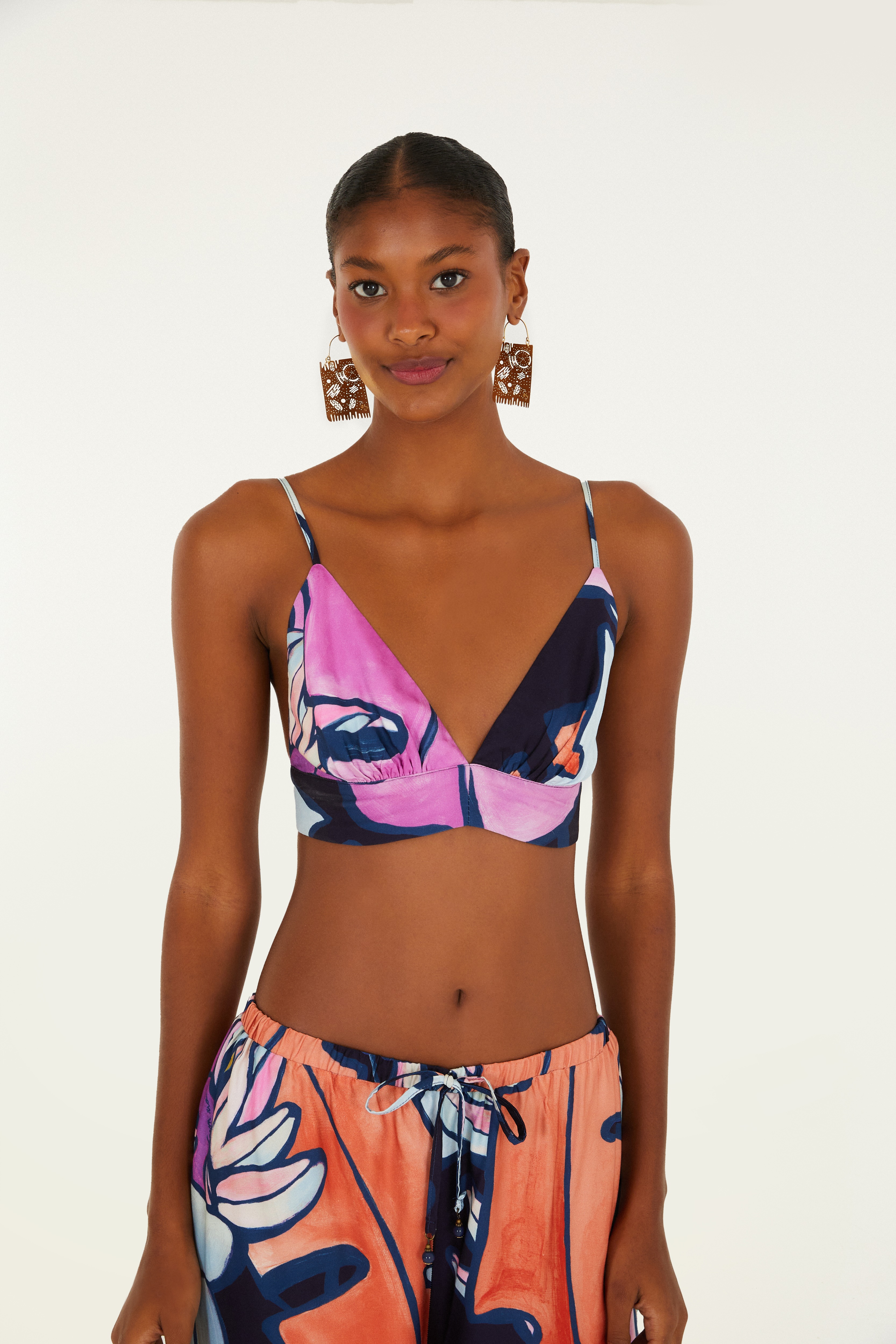 Top Estampado Banana Flora