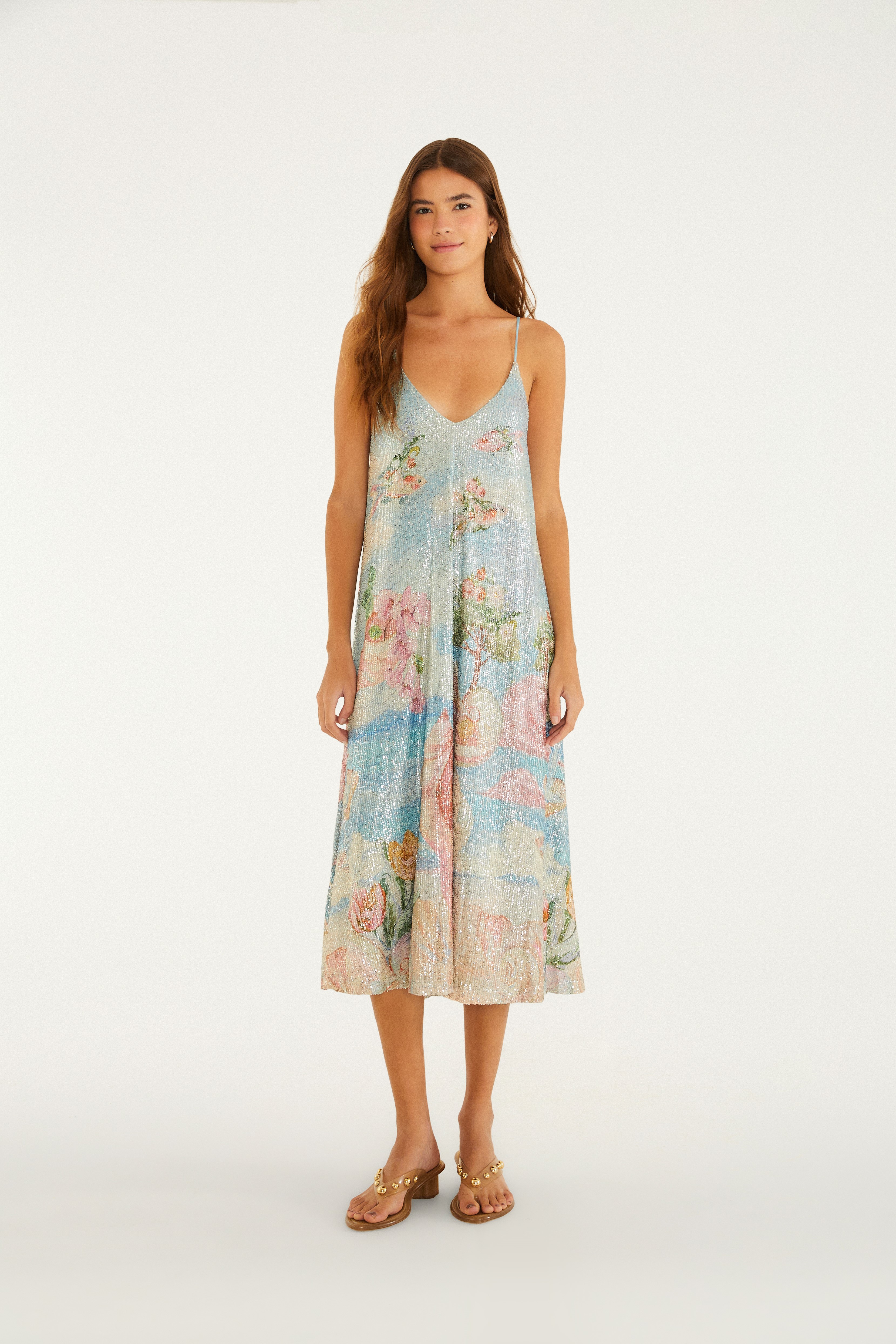 Vestido Paetê Vênus