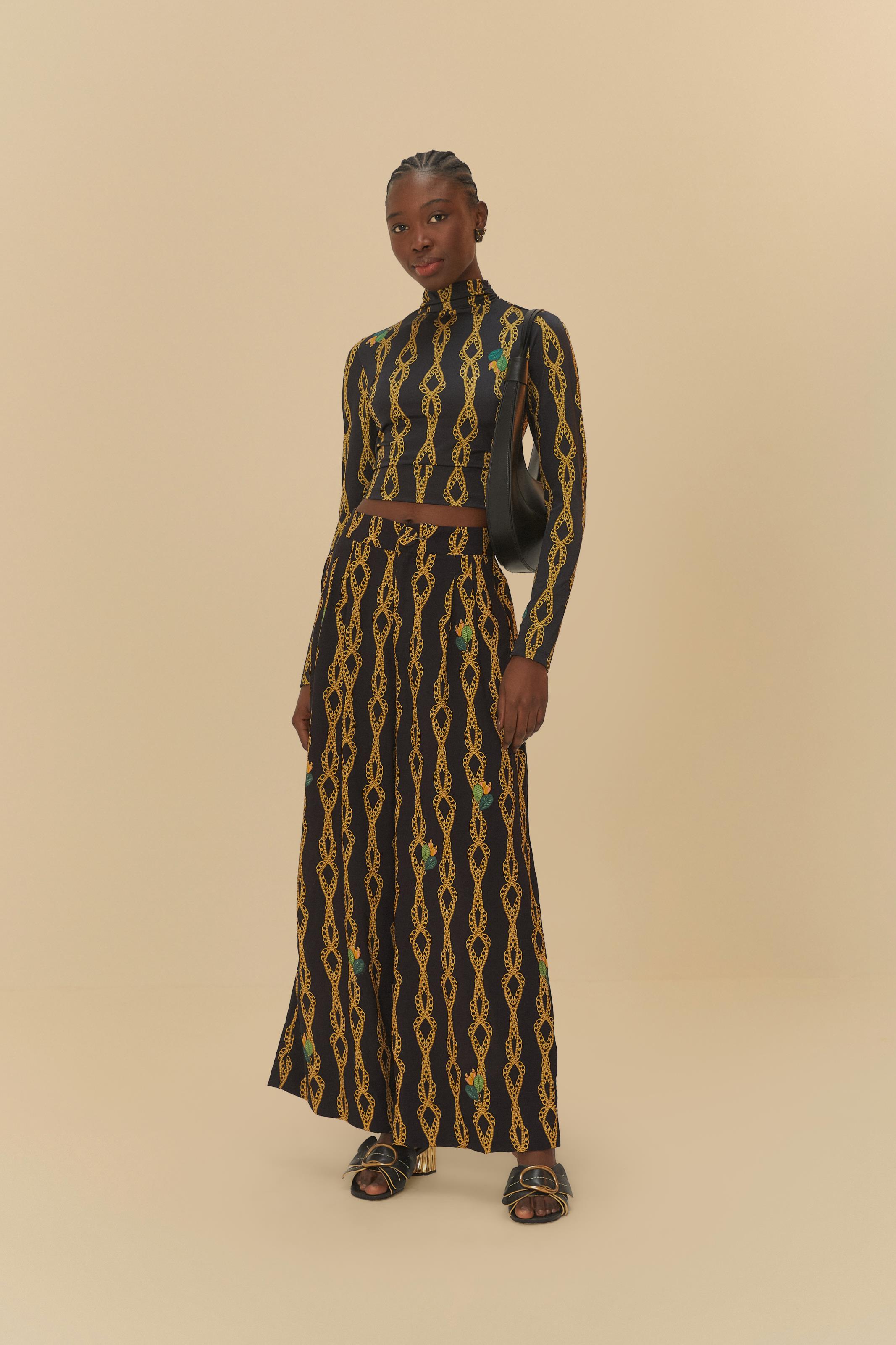 Blusa Golinha Estampado Correnteza