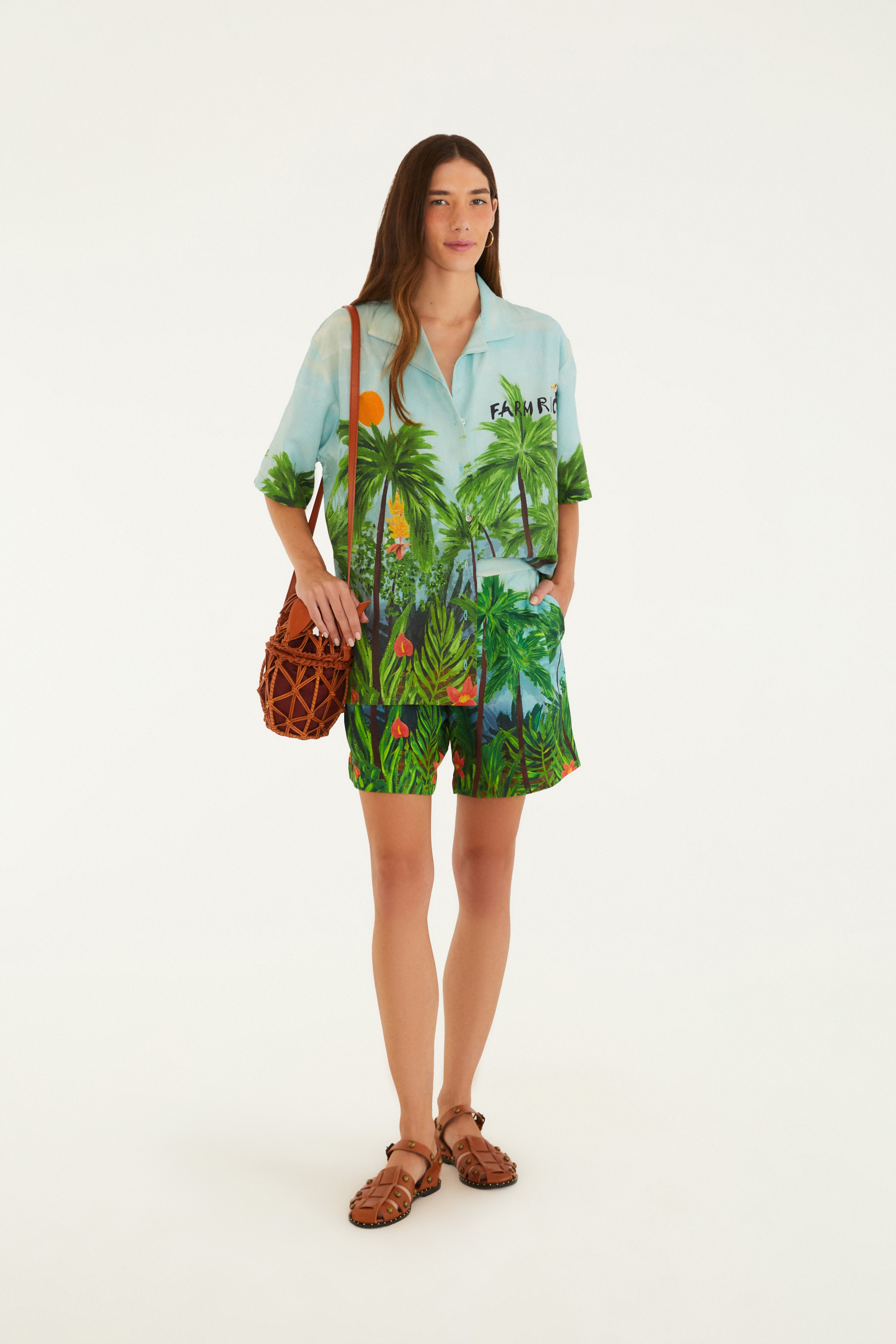 Short Estampado Farmrio Tropical