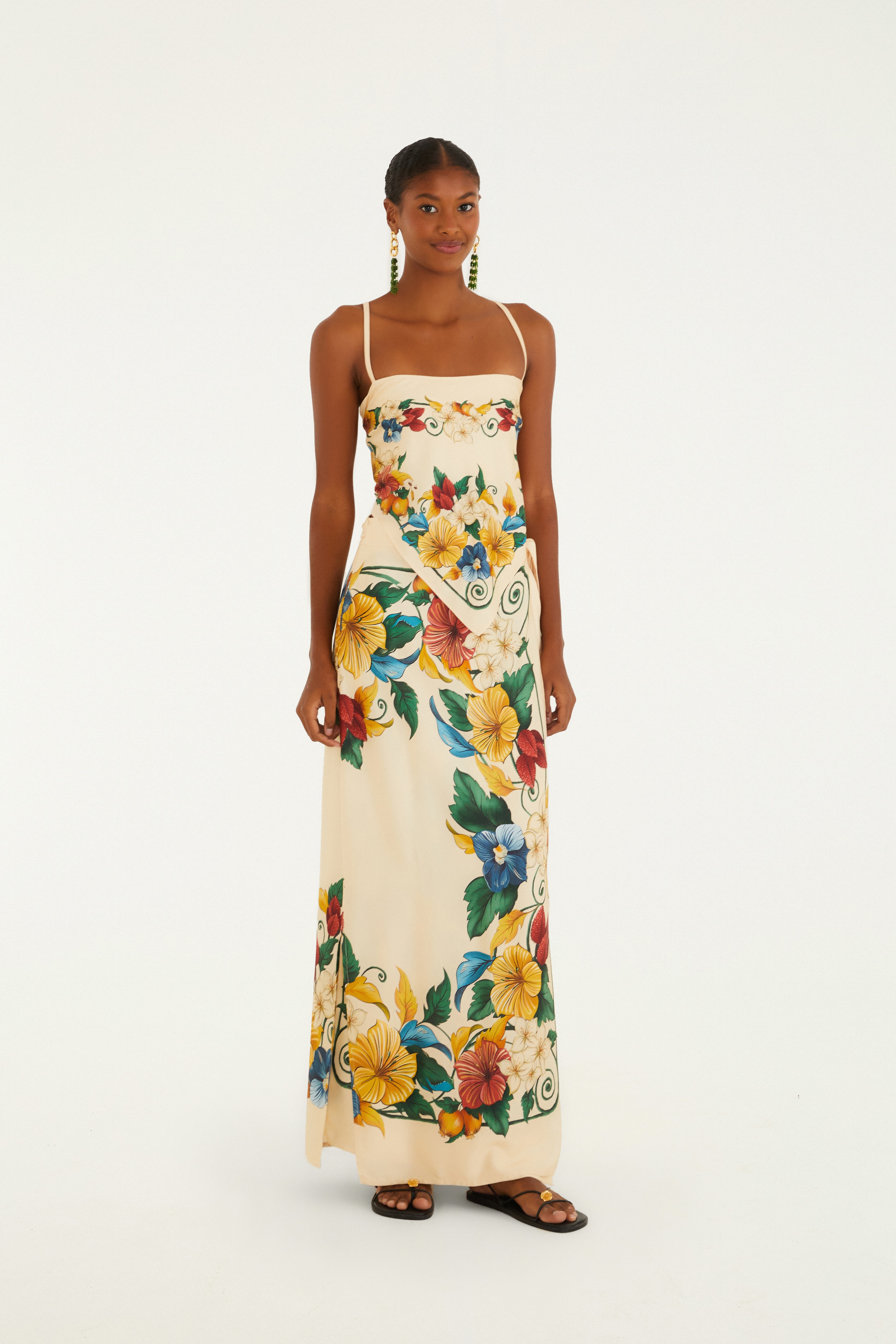 Saia Pareô Estampada Tropicalzinho