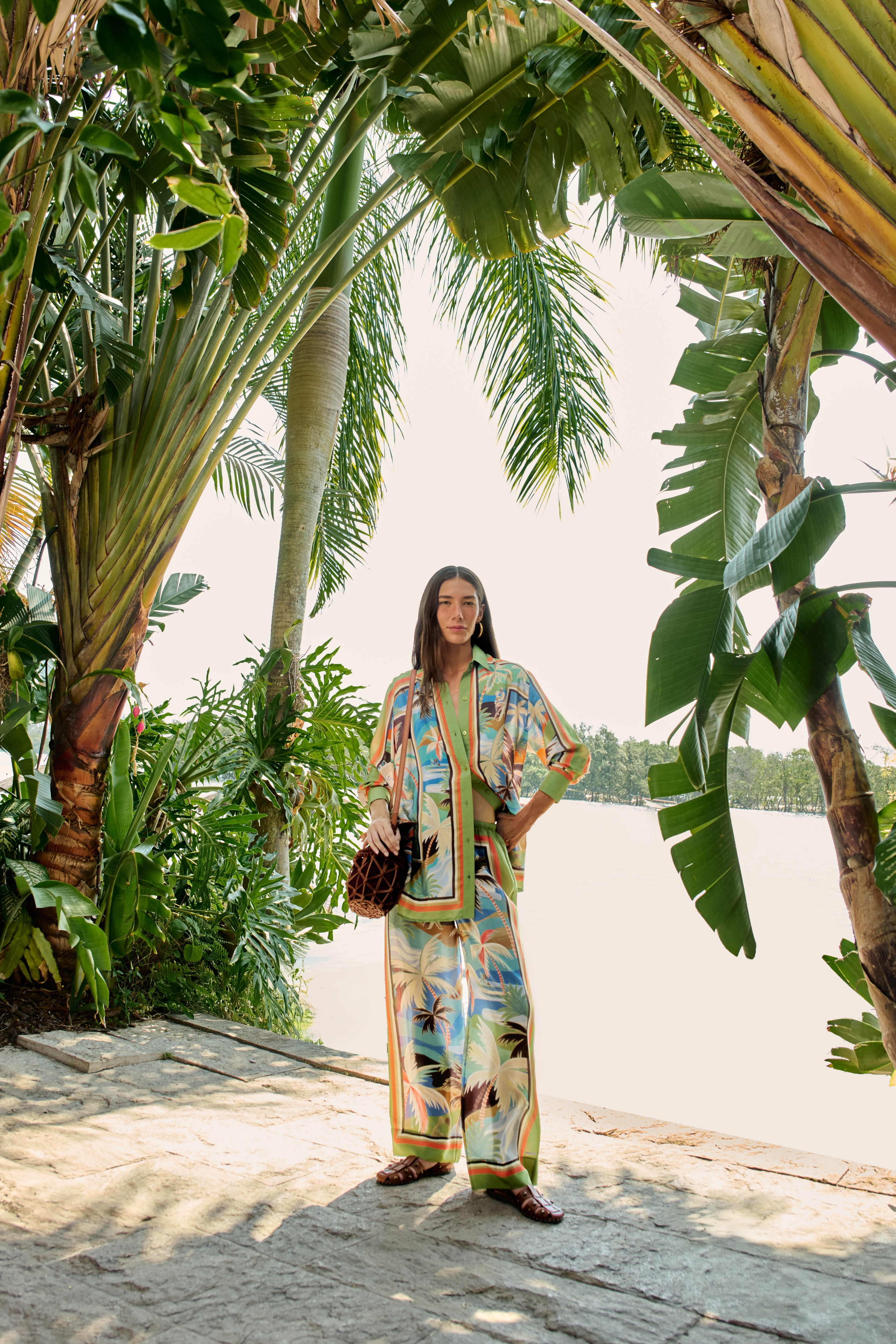 Calça Estampada Lenço Bem Querer