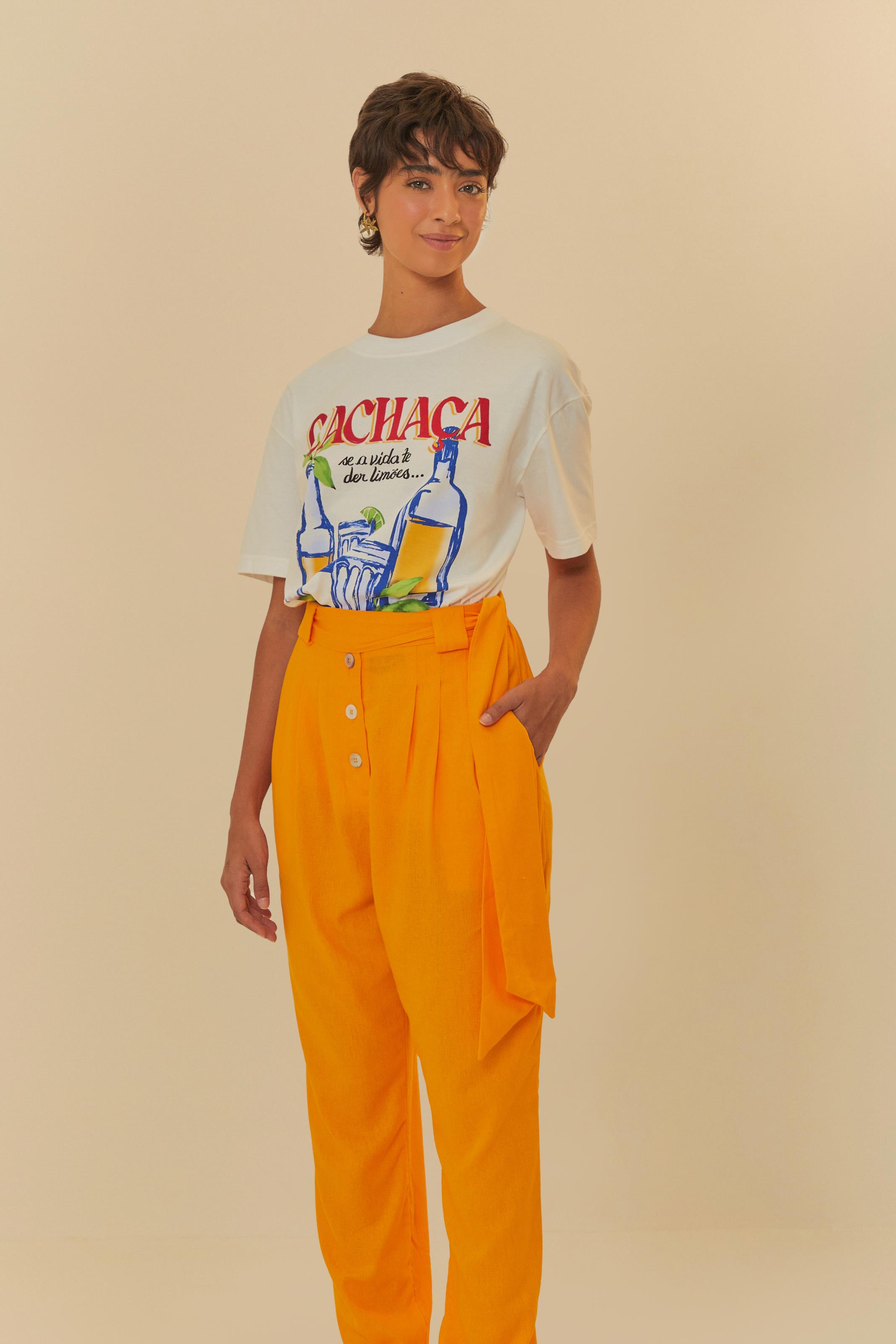 Calça Faixa Botões