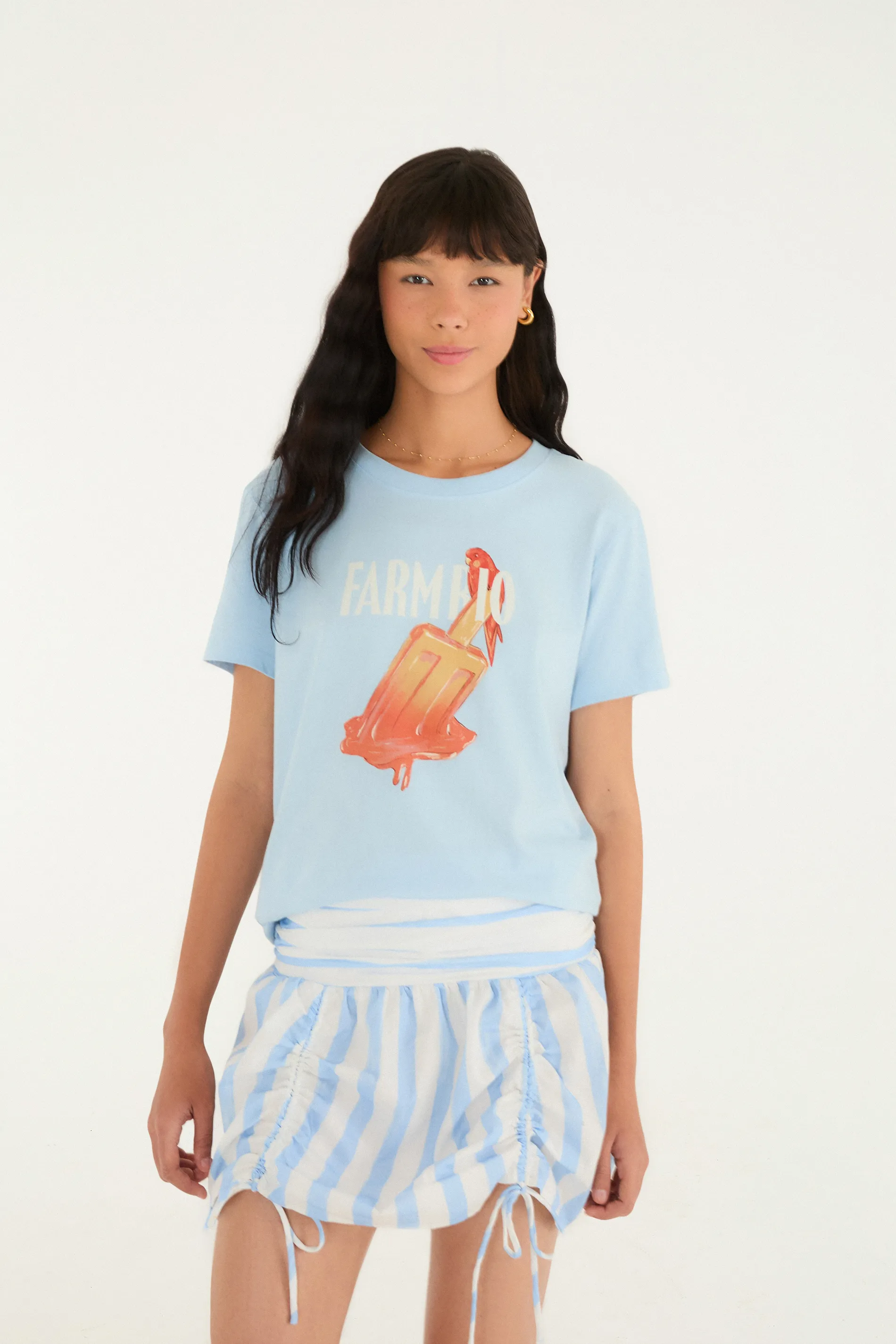 Saia Colisse Estampada Jardim Floralice