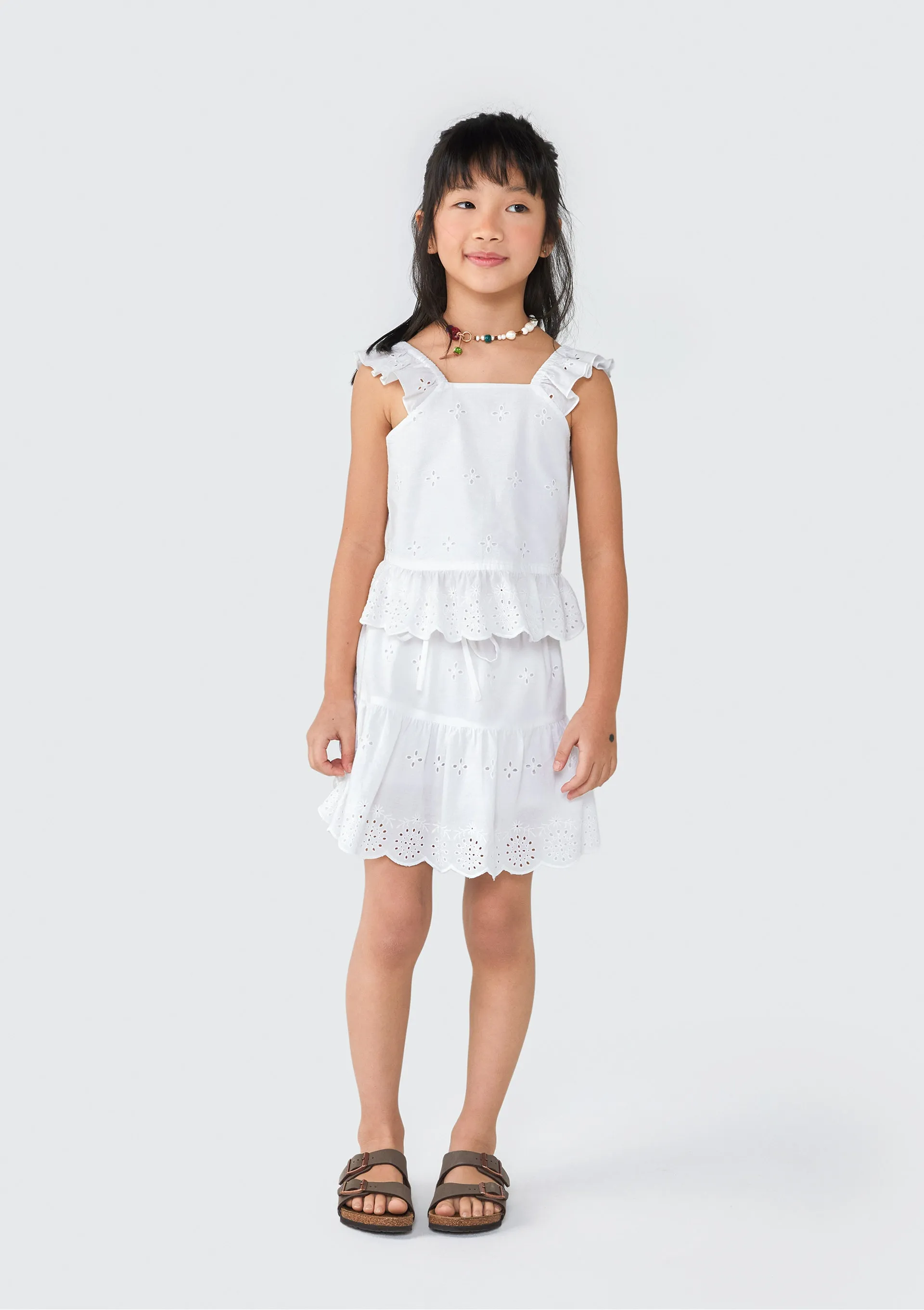Shorts Infantil Menina - Branco