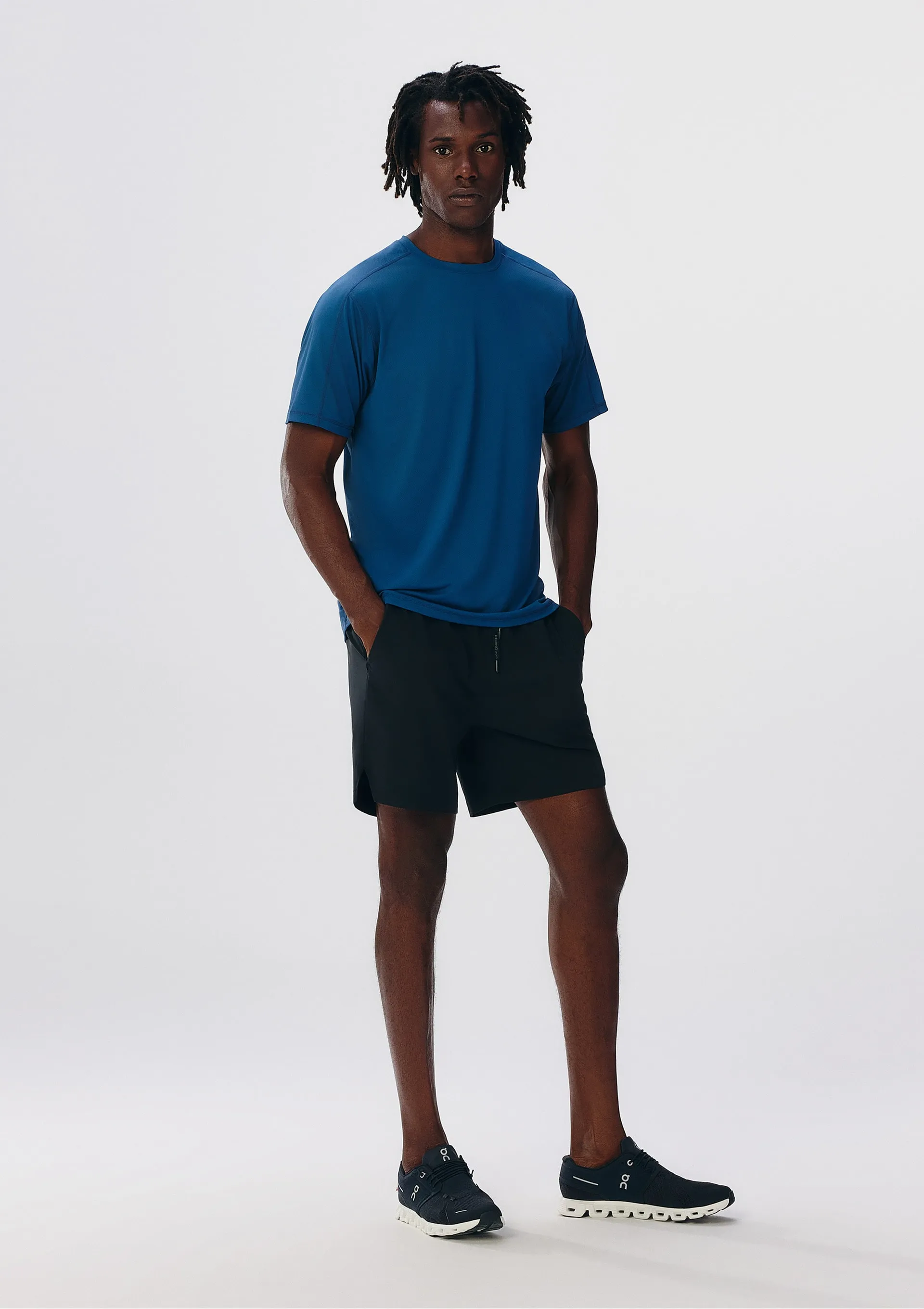 Camiseta Esportiva Masculina Básica Raglan - Azul