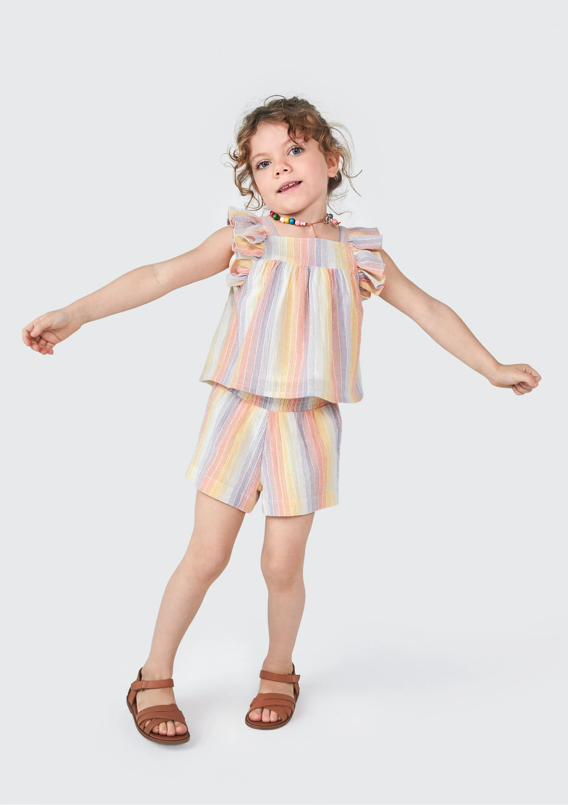 Shorts Infantil Menina Toddler - Laranja