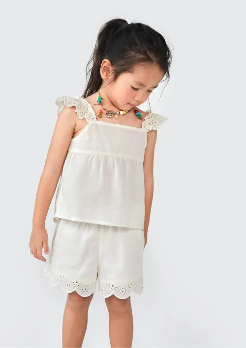 Shorts Infantil Menina Toddler - Amarelo